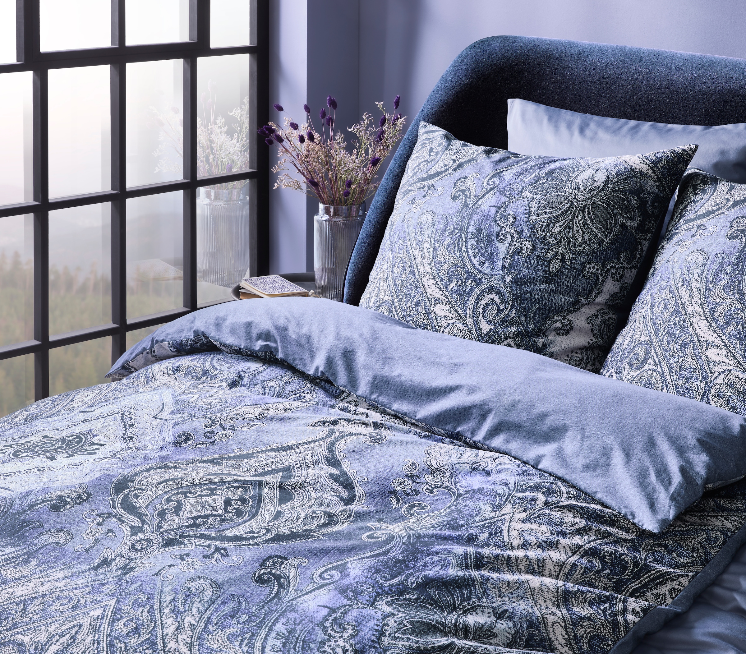fleuresse Wendebettwäsche »Bed Art S«, Mako Satin 100% Baumwolle mit Reißverschluss