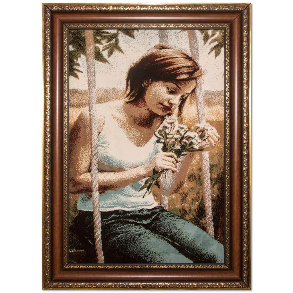 morgenland Wandteppich »Bild-Teppich Figurativ 85 x 60 cm«, rechteckig