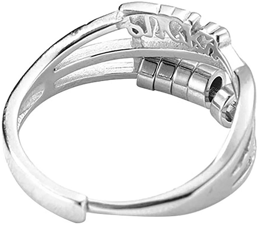 Firetti Fingerring »Schmuck Geschenk Silber 925 Damenring Silberring Antistress«, Made in Germany