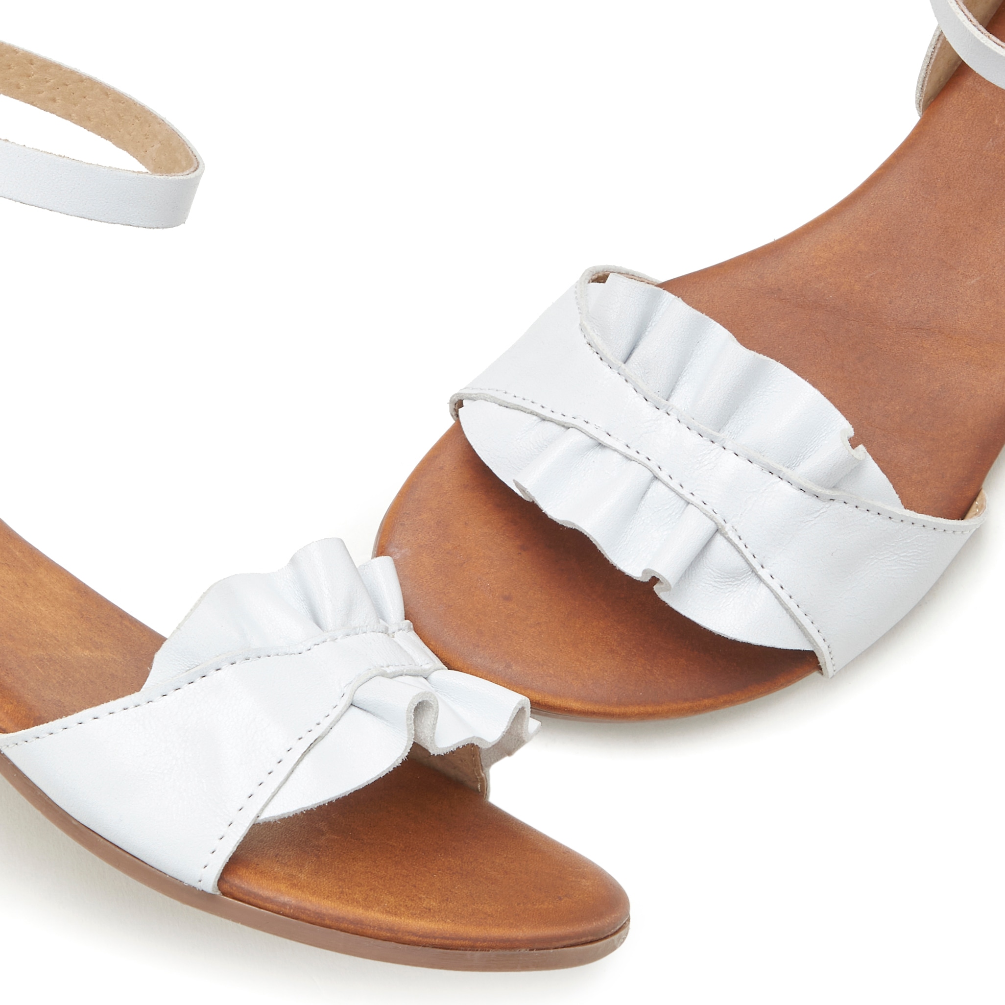 LASCANA Sandale »Sommerschuh«, Sandalette, Sommerschuh, offener Schuh aus Leder