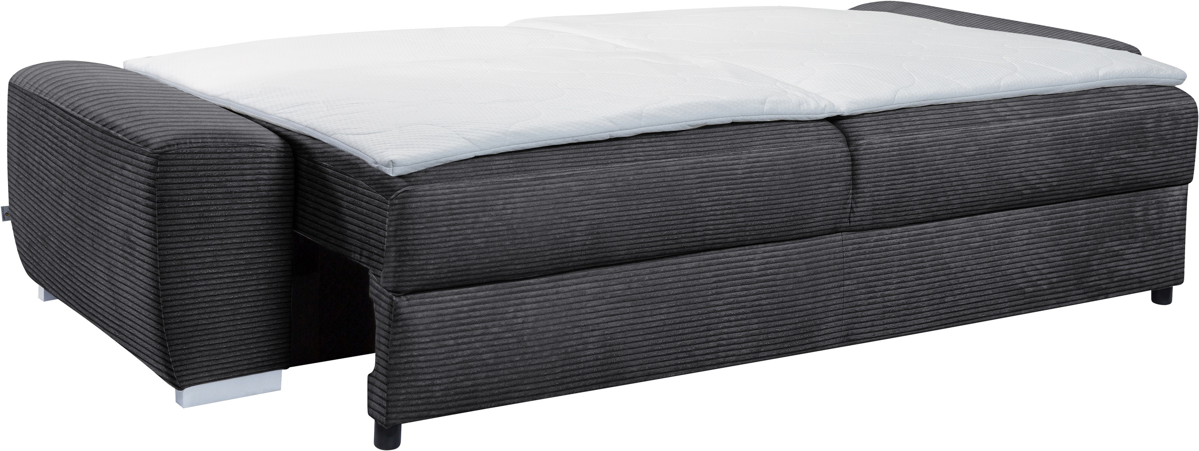 exxpo - sofa fashion 2-Sitzer »SOLSBURY, Sofa, Schlafsofa«, inkl. Federkern-Polsterung, Bettfunktion und Stauraum, in Cord
