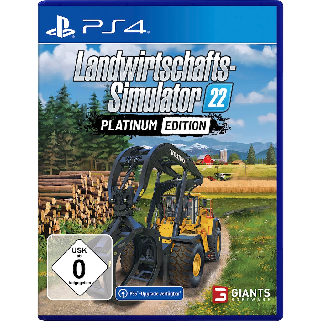 Astragon Spielesoftware »Landwirtschafts-Simulator 22: Platinum-Edition«, PlayStation 4