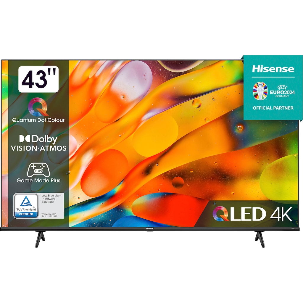 Hisense QLED-Fernseher »43E77KQ«, 108 cm/43 Zoll, 4K Ultra HD, Smart-TV