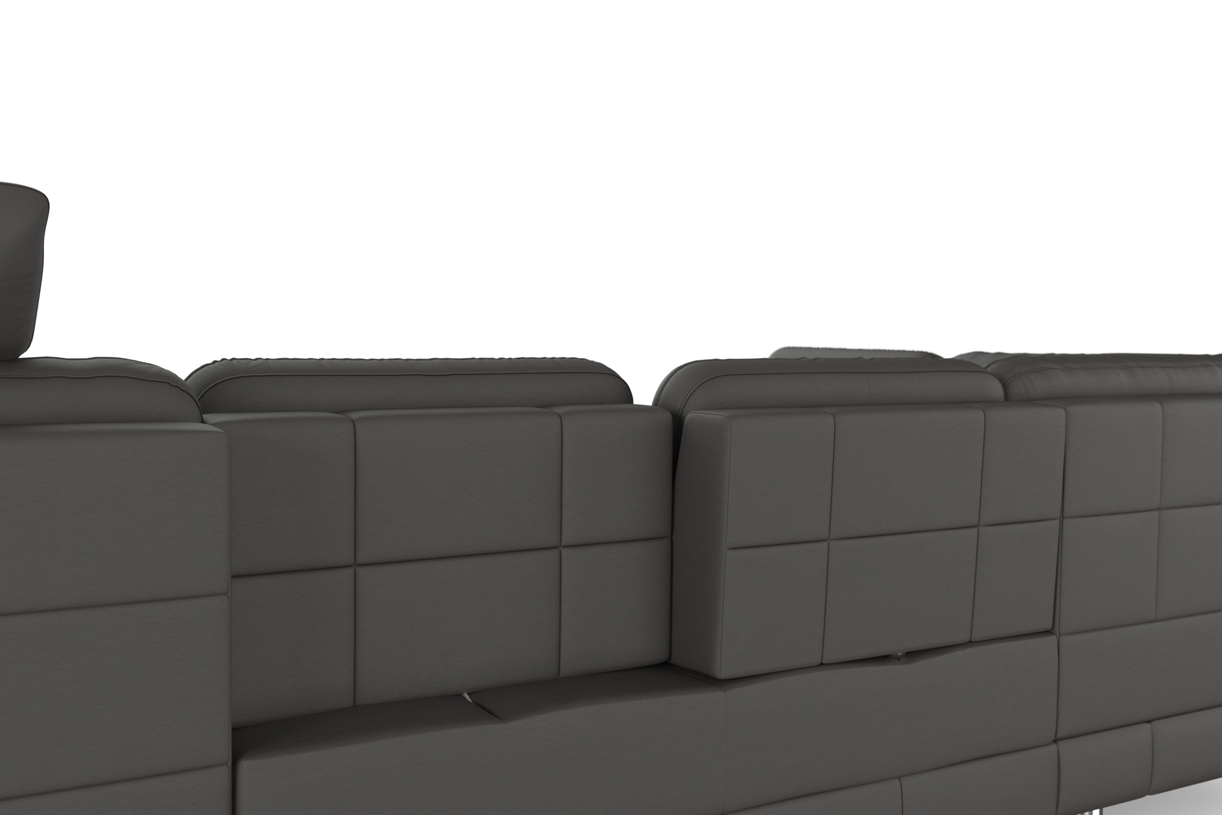 sit&more Wohnlandschaft »Bendigo U-Form«, inklusive Sitztiefenverstellung, Bodenfreiheit 12 cm, in 2 Fußfarben