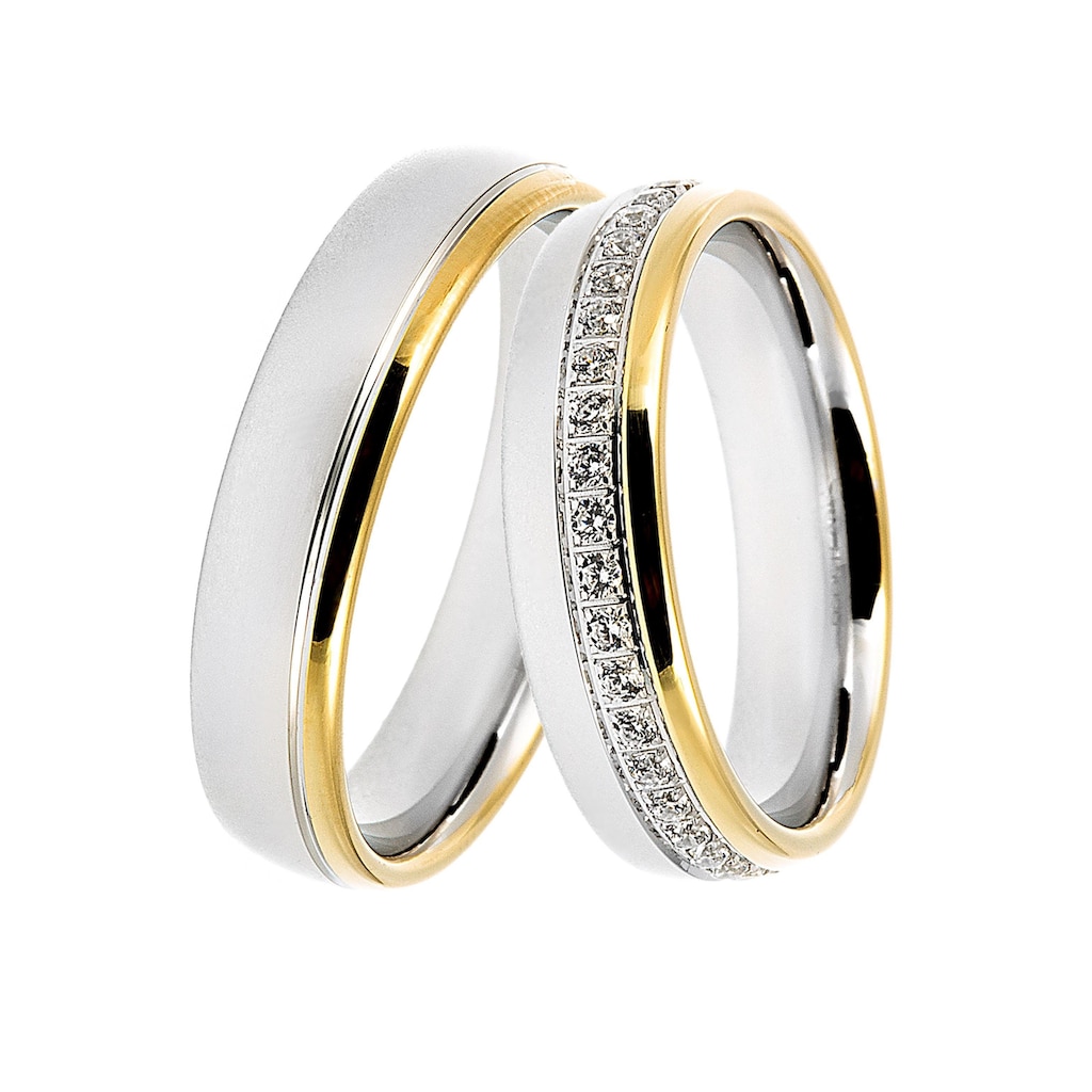 DOOSTI Trauring »Schmuck Geschenk Silber 925 Trauring Ehering Partnerring LIEBE«, Made in Germany - wahlweise mit oder ohne Zirkonia