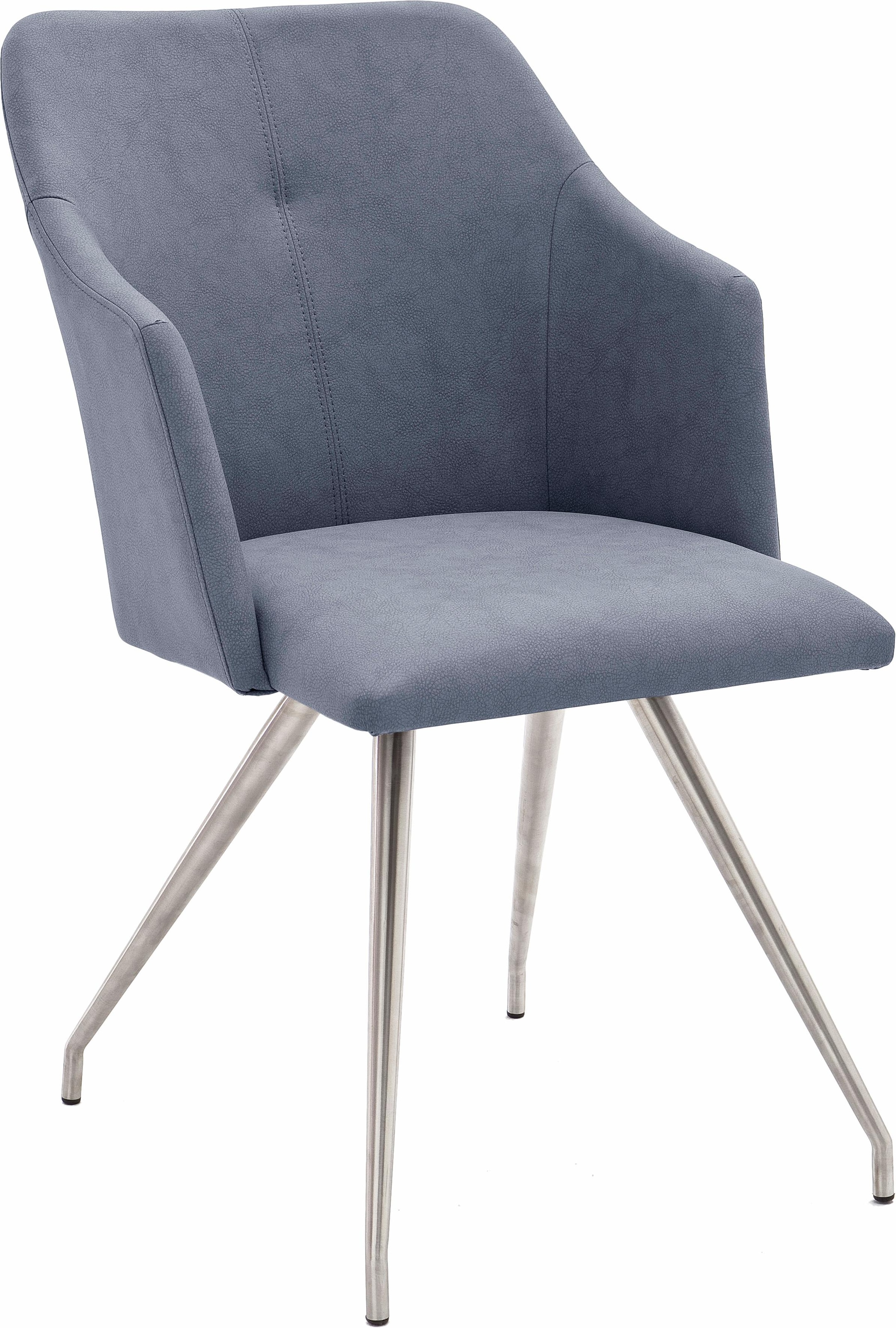 MCA furniture Esszimmerstuhl "Madita 4 Fuß Stuhl B-eckig" (Set) 2 Stk. Kuns günstig online kaufen