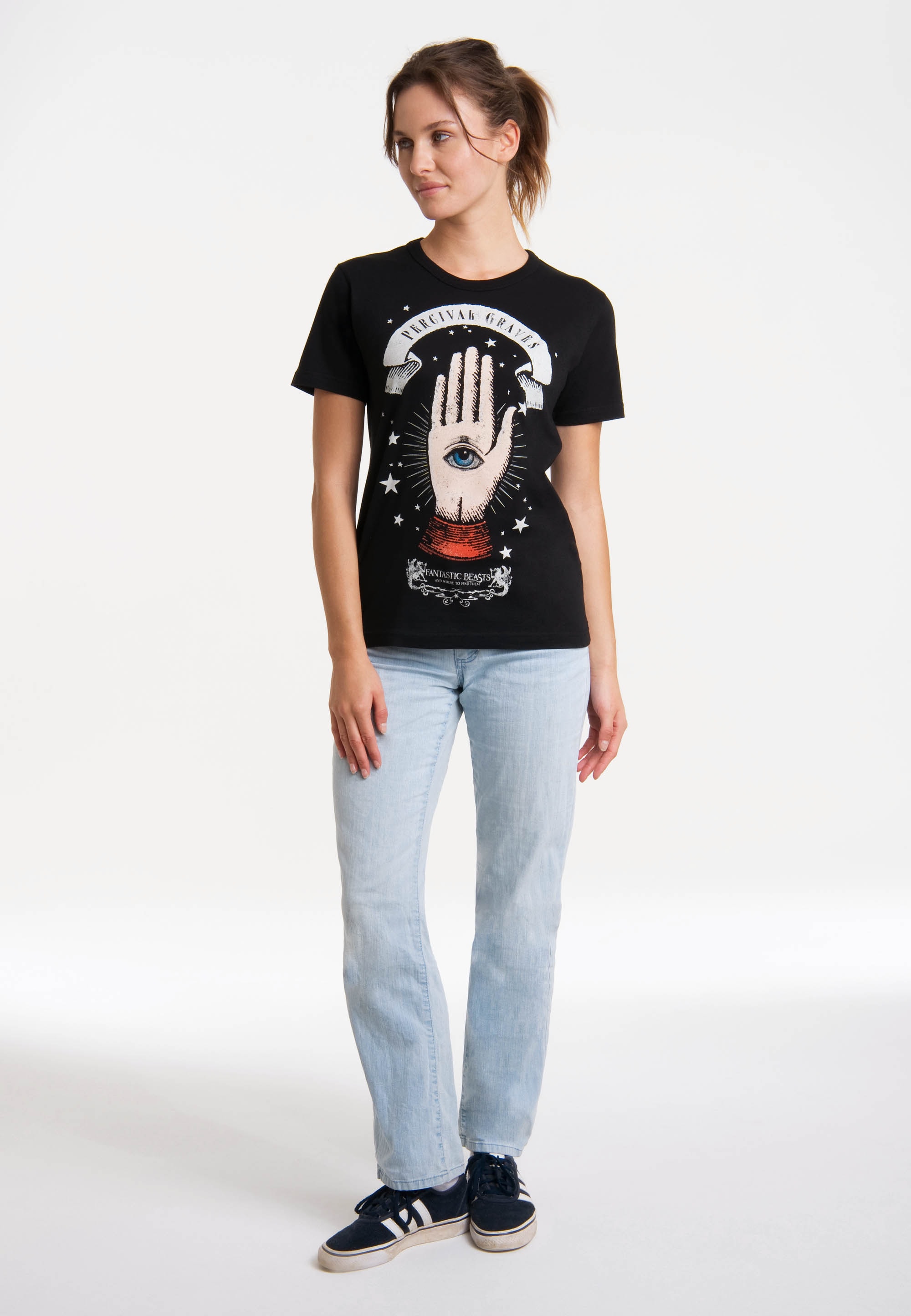 LOGOSHIRT T-Shirt »Fantastic Beasts - Percival Graves«, mit lizenziertem Print