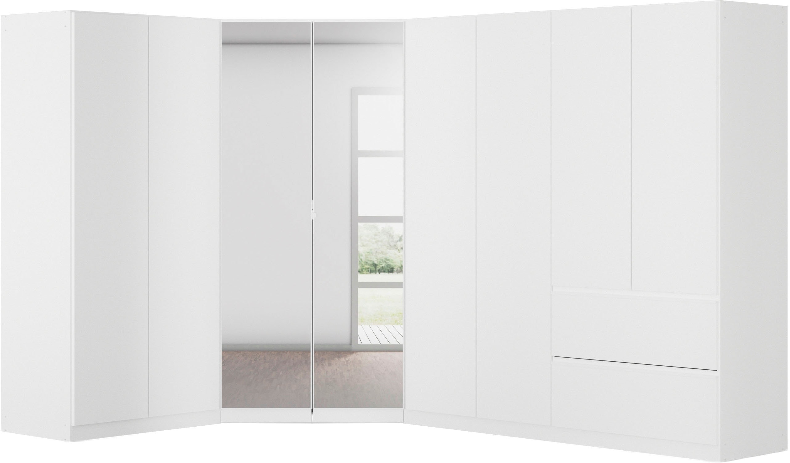 rauch Schrank-Set "Kleiderschrank Schrank Garderobe Wäscheschrank COSTA Größe 208x298 cm" Set, in 3 Ausstattungen BASIC/CLASSIC/PREMIUM, 3 Stk. tlg.