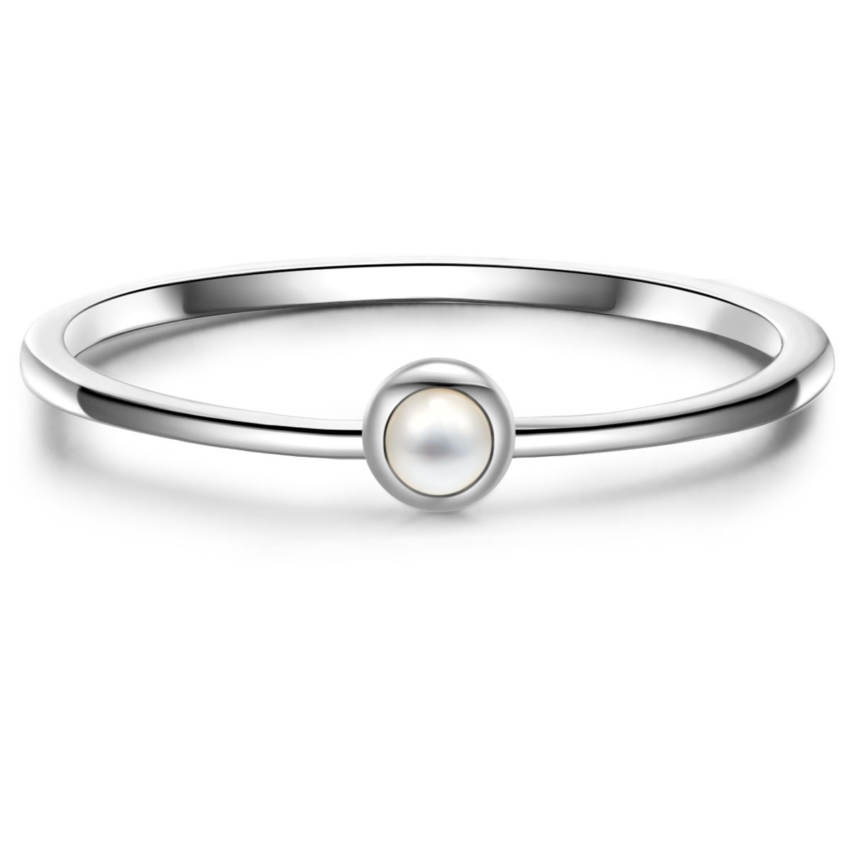 Damen Solitärring "GSM1410", 52silber, GLANZSTÜCKE MÜNCHEN, Fingerringe, aus Sterling silber