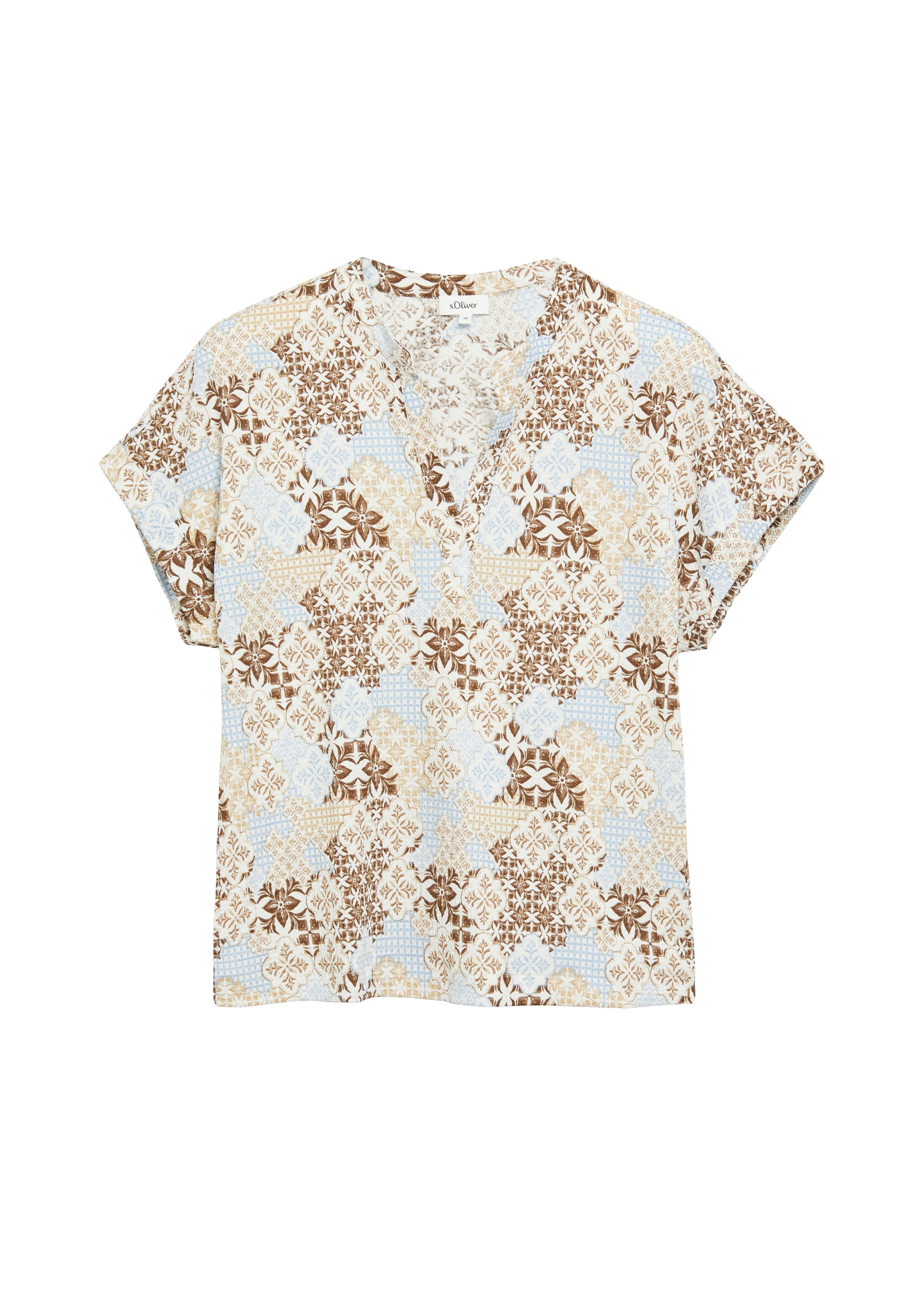 s.Oliver Blusenshirt Kurzarm Sommerbluse