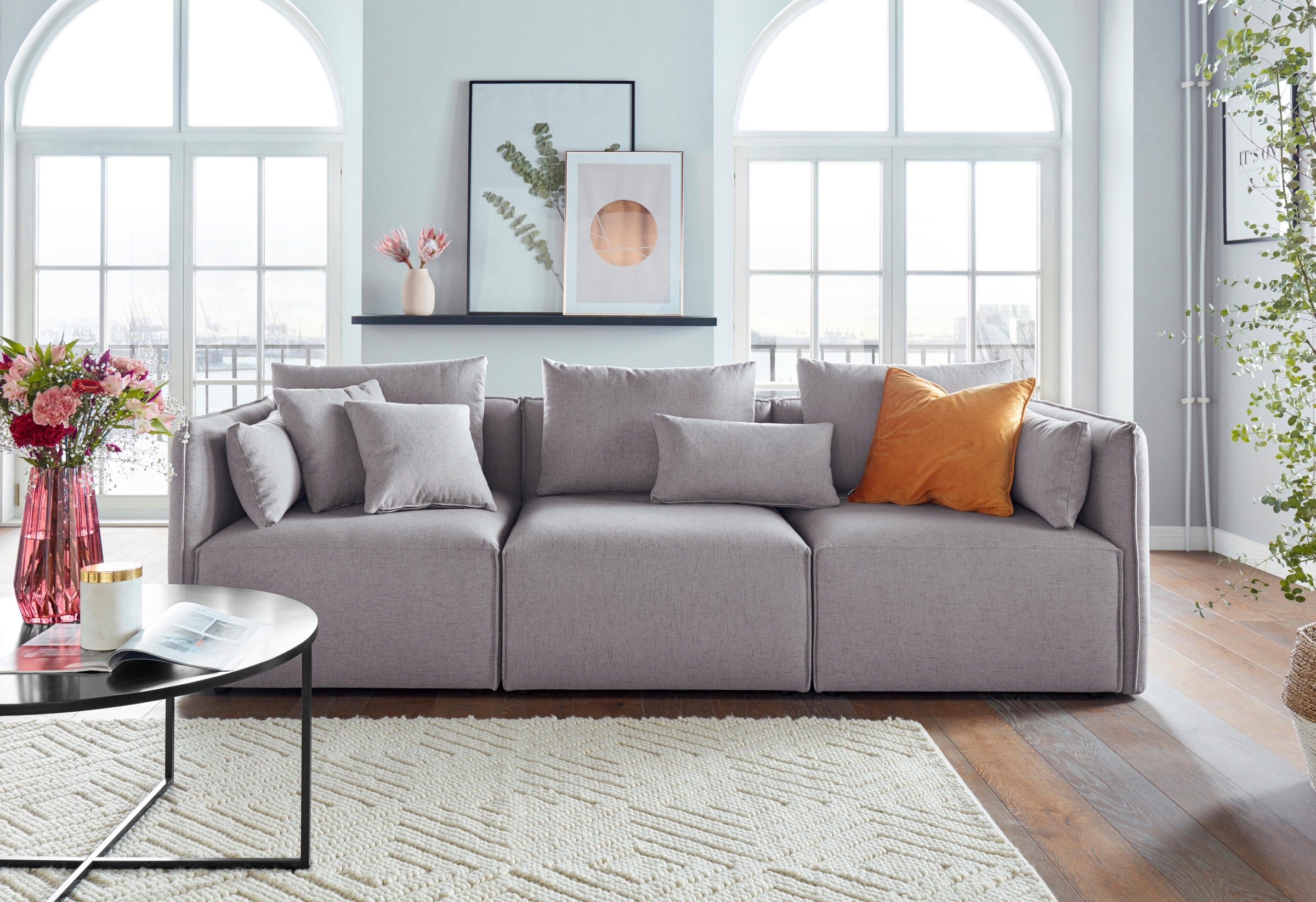 OTTO home 3-Sitzer "Nöre" 3 Teile, in vielen Bezugsqualitäten und Farben s. günstig online kaufen