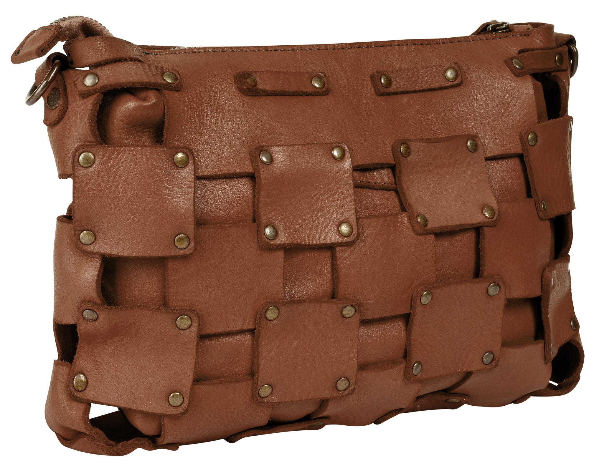 Samantha Look Umhängetasche echt Leder, Made in Italy