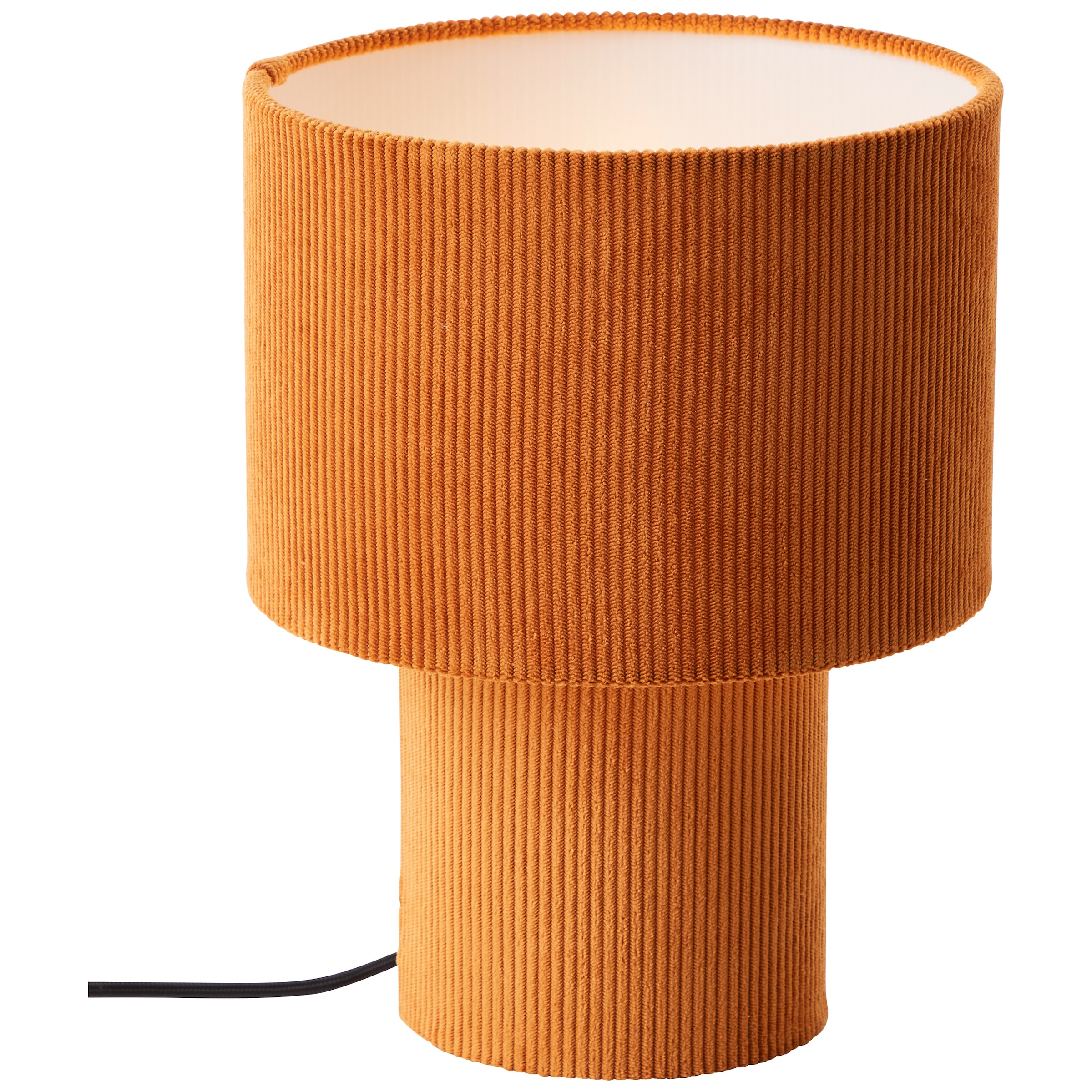 Brilliant Tischleuchte »Tony«, 1 flammig, Leuchtmittel E27 | ohne Leuchtmittel, mit Cord-Lampenschirm, 30 x 23 cm, E27, Textil