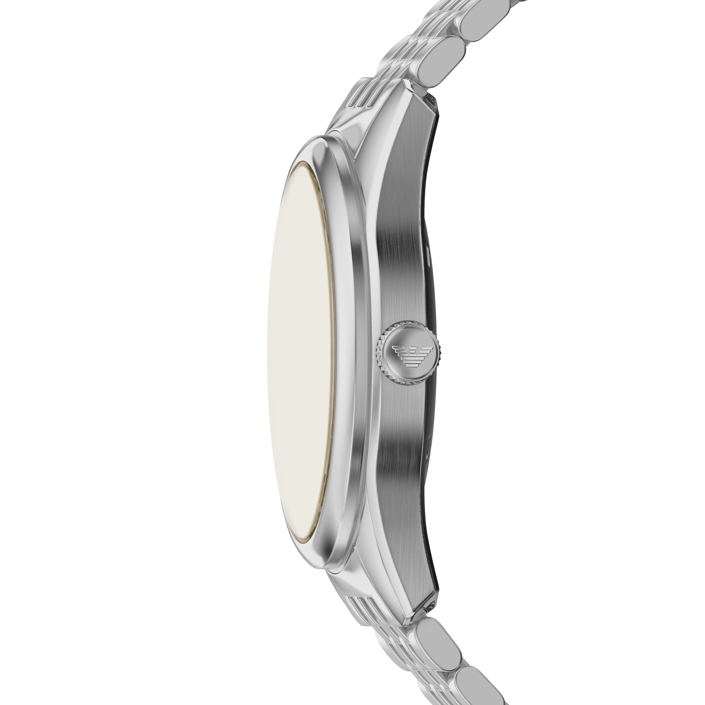 Emporio Armani Automatikuhr Armbanduhr, Herrenuhr, Mechanische Uhr, Edelstahlarmband, analog