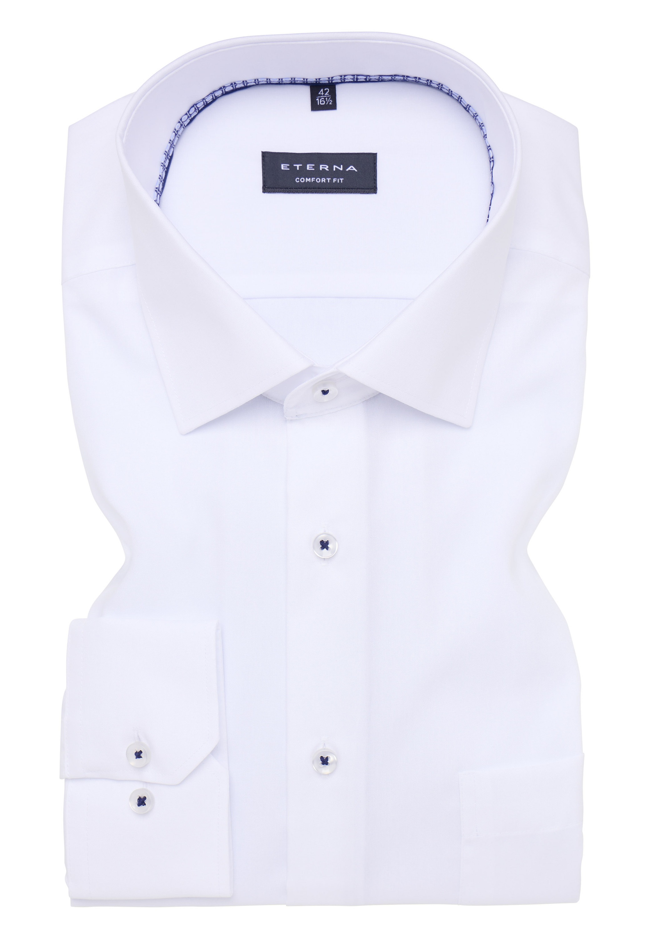 Eterna Langarmhemd, NON IRON (bügelfrei)