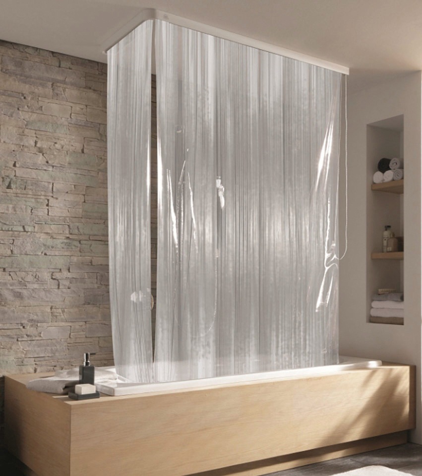 Kleine Wolke Eck-Duschrollo "Eck-Duschrollo" Breite 134 cm ausziehbar, 134 günstig online kaufen