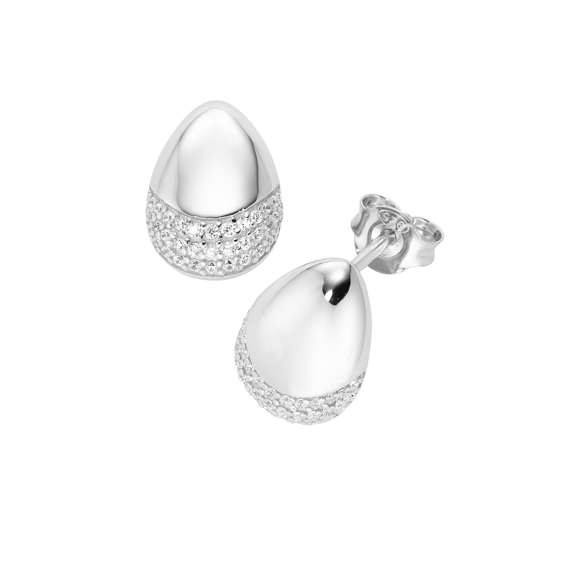GIORGIO MARTELLO MILANO Paar Ohrstecker »mit weißen Zirkonia, Silber 925«