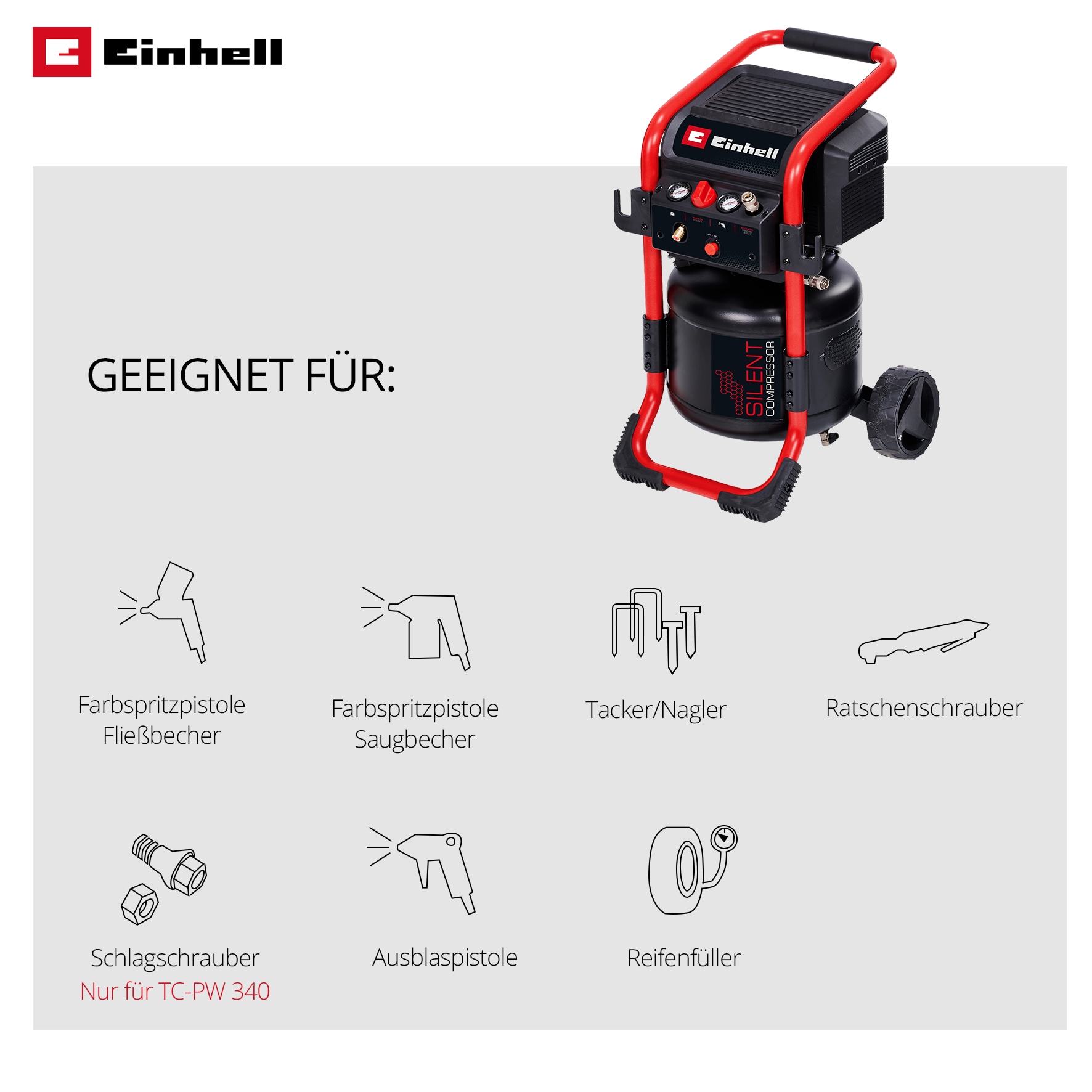 Einhell Kompressor »TE-AC 240/24 Silent«