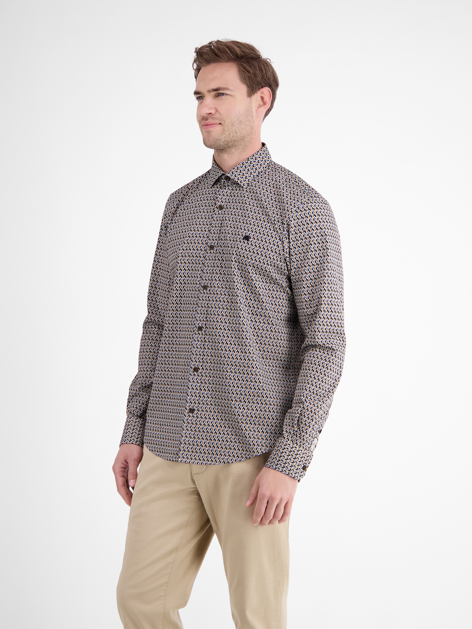 Thumbnail - LERROS Langarmhemd "LERROS Poplinhemd mit Stretchanteil"