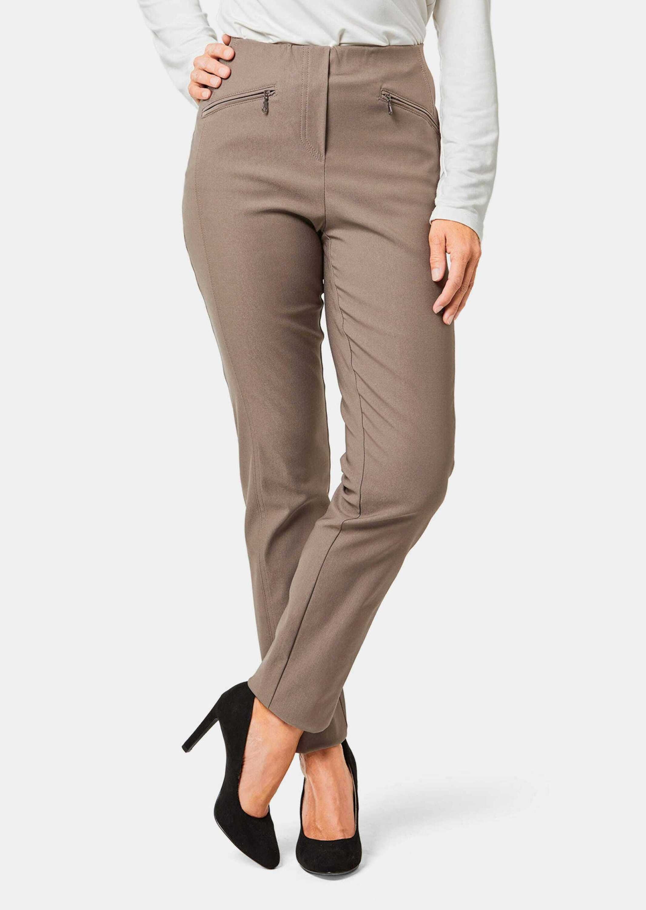 GOLDNER 2-in-1-Hose »Stretchhose LOUISA Wärmende Schlupfhose LOUISA in knitterarmer Ware«