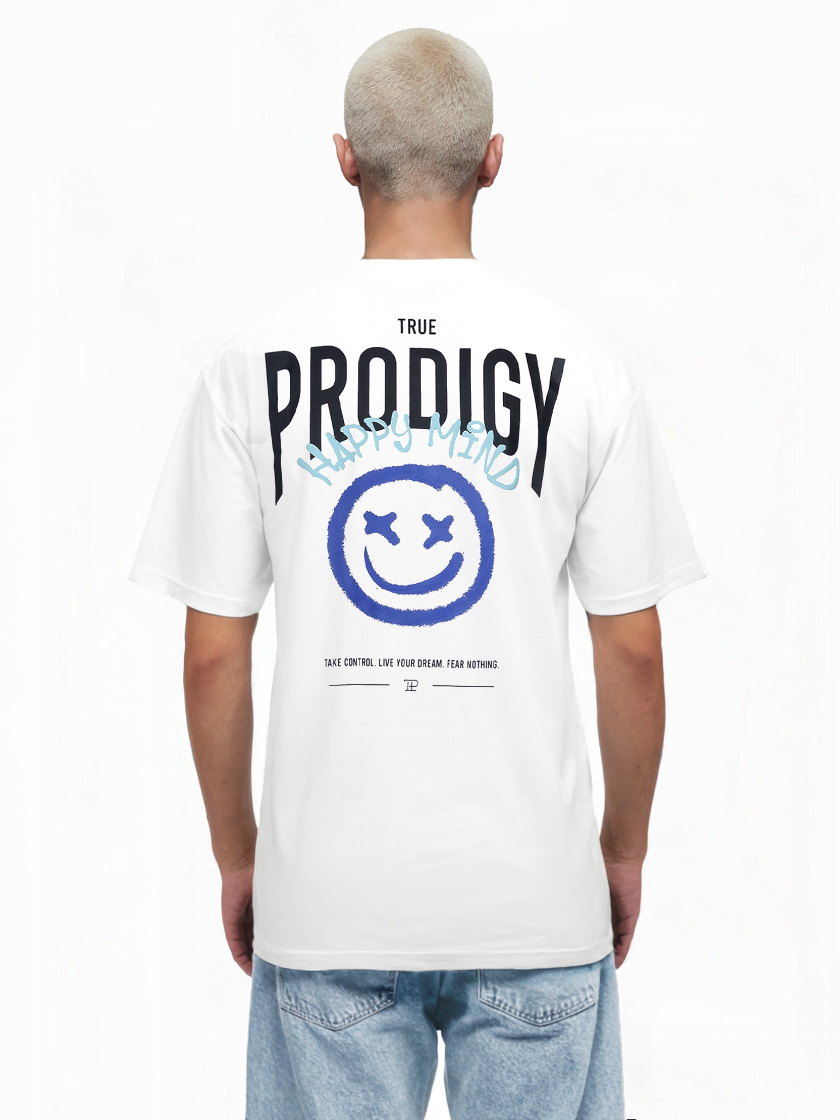 trueprodigy Oversize-Shirt "Hajin Logo Print Oversized Rundhals"
