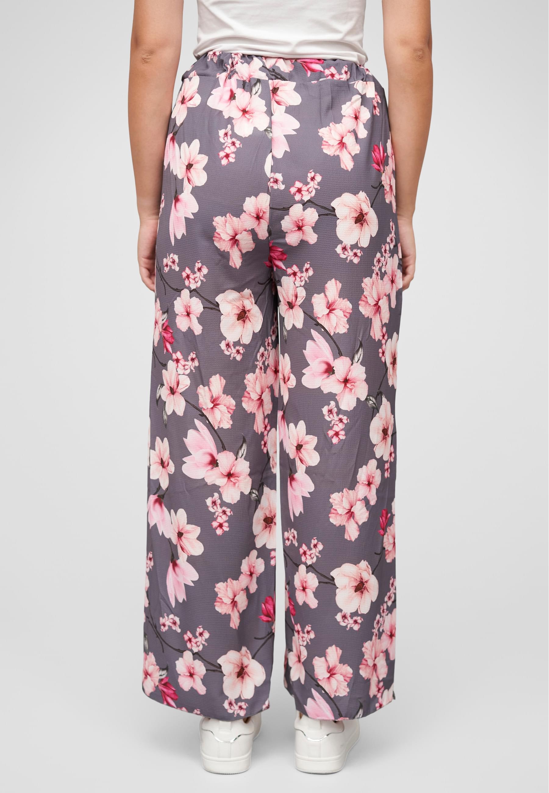 CLOUD 5IVE Stoffhose »CLOUD 5IVE High-Waist Sommerhose mit Blumen Print«, (1 tlg.)