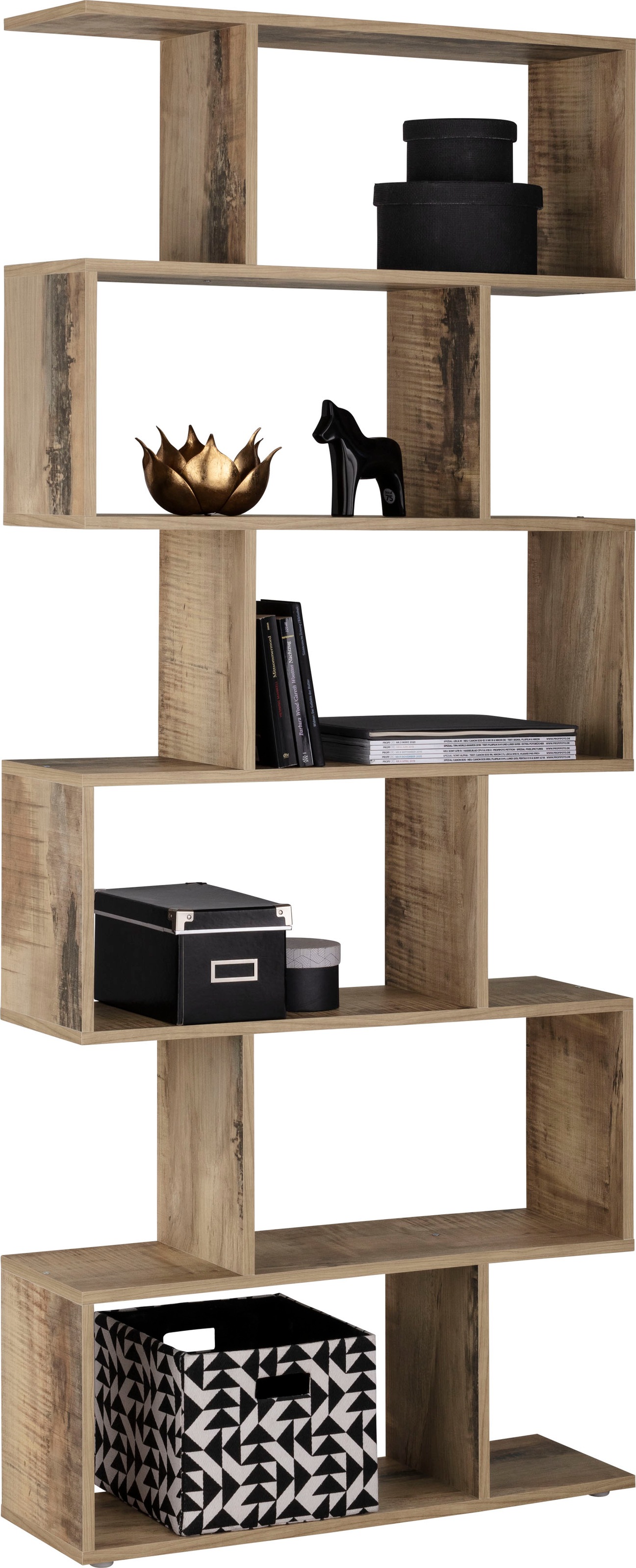 Home affaire Aktenregal "Calli" Regal im modernen Design, Breite 80 cm x Hö günstig online kaufen