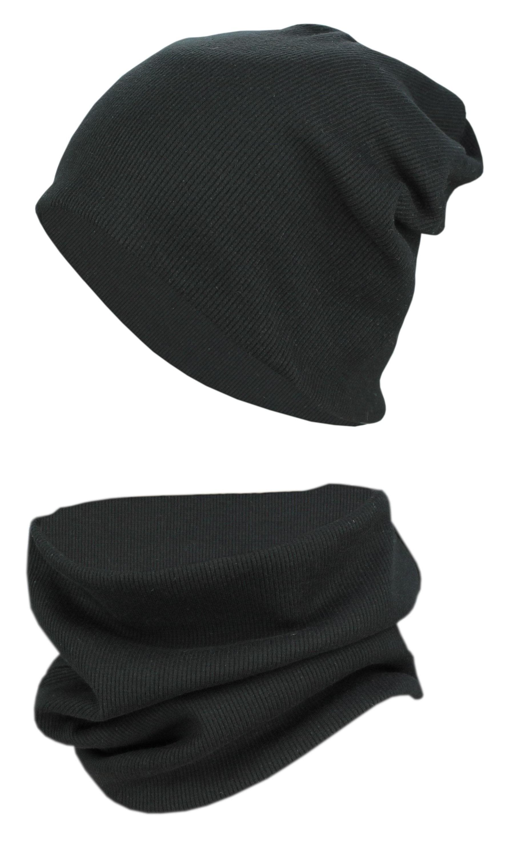 TupTam Beanie "Mütze Unisex Kinder Beanie Mütze Schlauchschal Set"