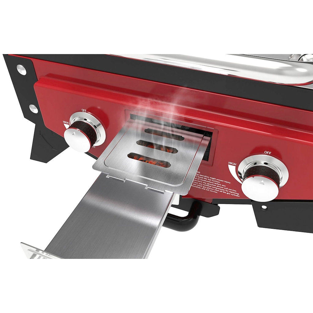 El Fuego Gasgrill »Medison rot«, BxTxH: 118,5x38x52 cm