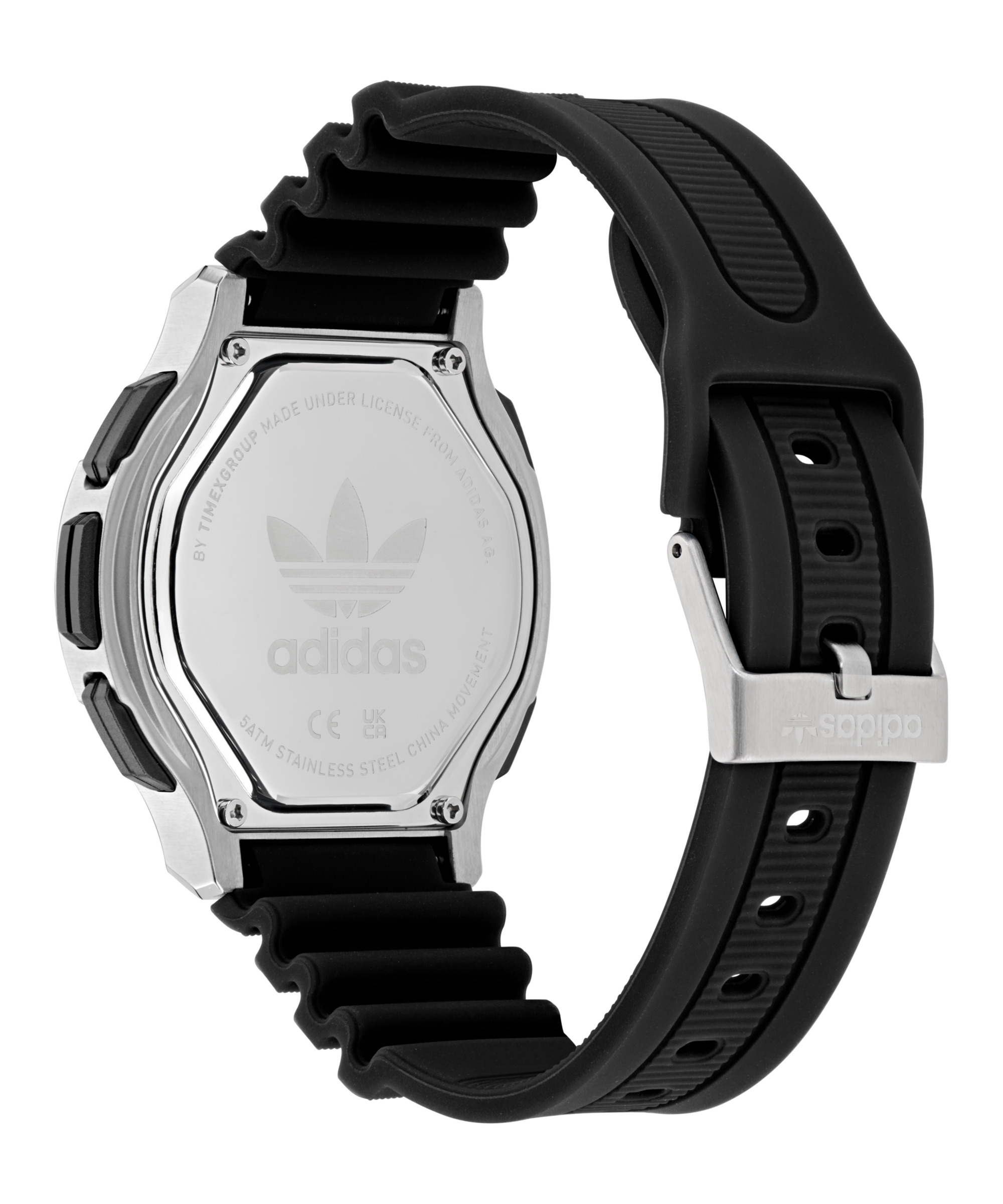 adidas Originals Chronograph »EXPRESSION THREE DIGITAL«, Quarzuhr, Armbanduhr, Herrenuhr, Damenuhr,Silikonarmband,Stoppfunktion