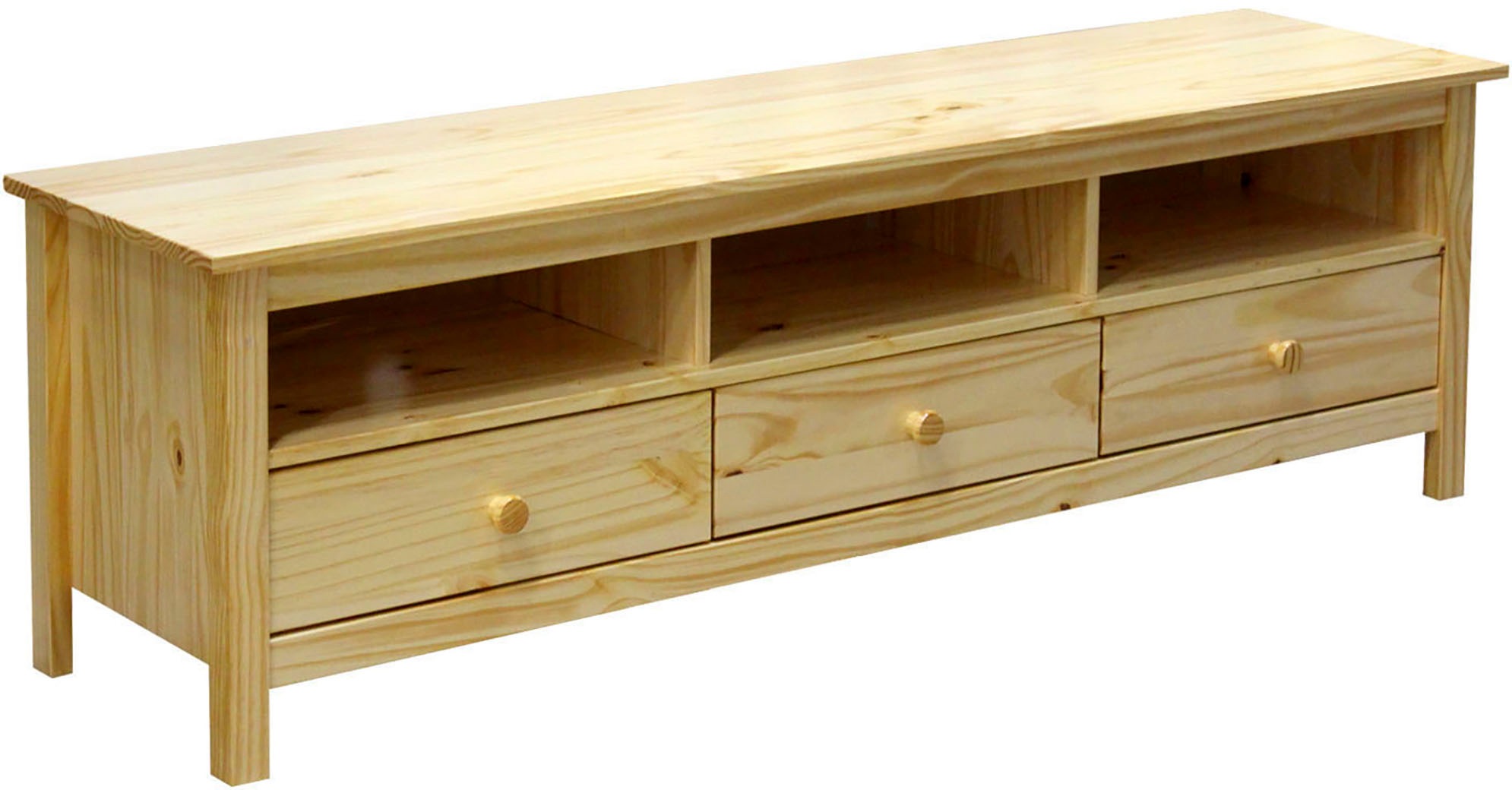 Möbilia Lowboard 1 Stk. tlg. Kommode mit drei Kabeldurchführungen günstig online kaufen