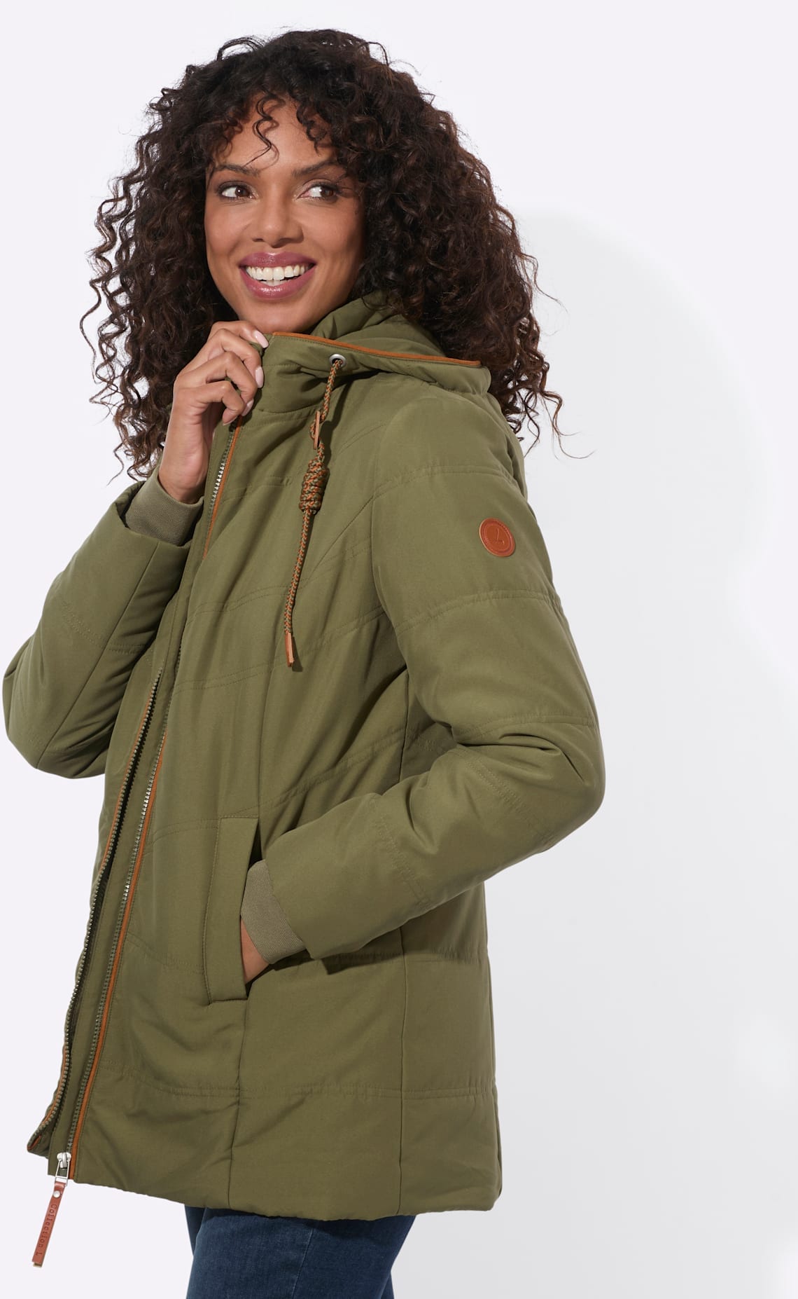 Casual Looks Steppjacke mit Kapuze