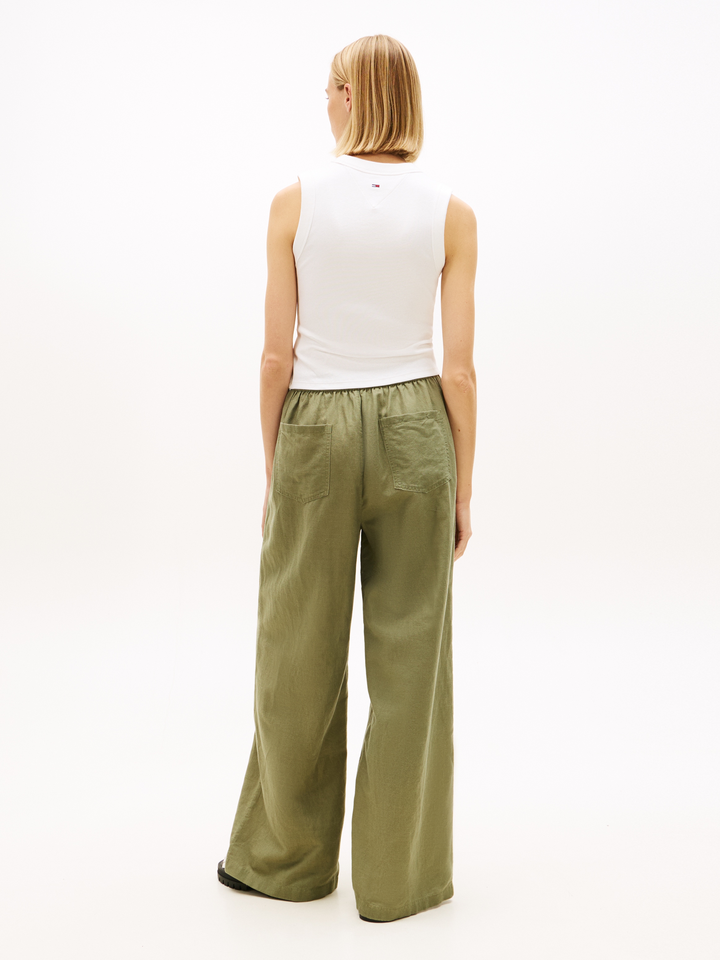 Tommy Jeans Schlupfhose »TJW ESSENTIAL LINEN PANTS«  mit Leinen, Loose Fit