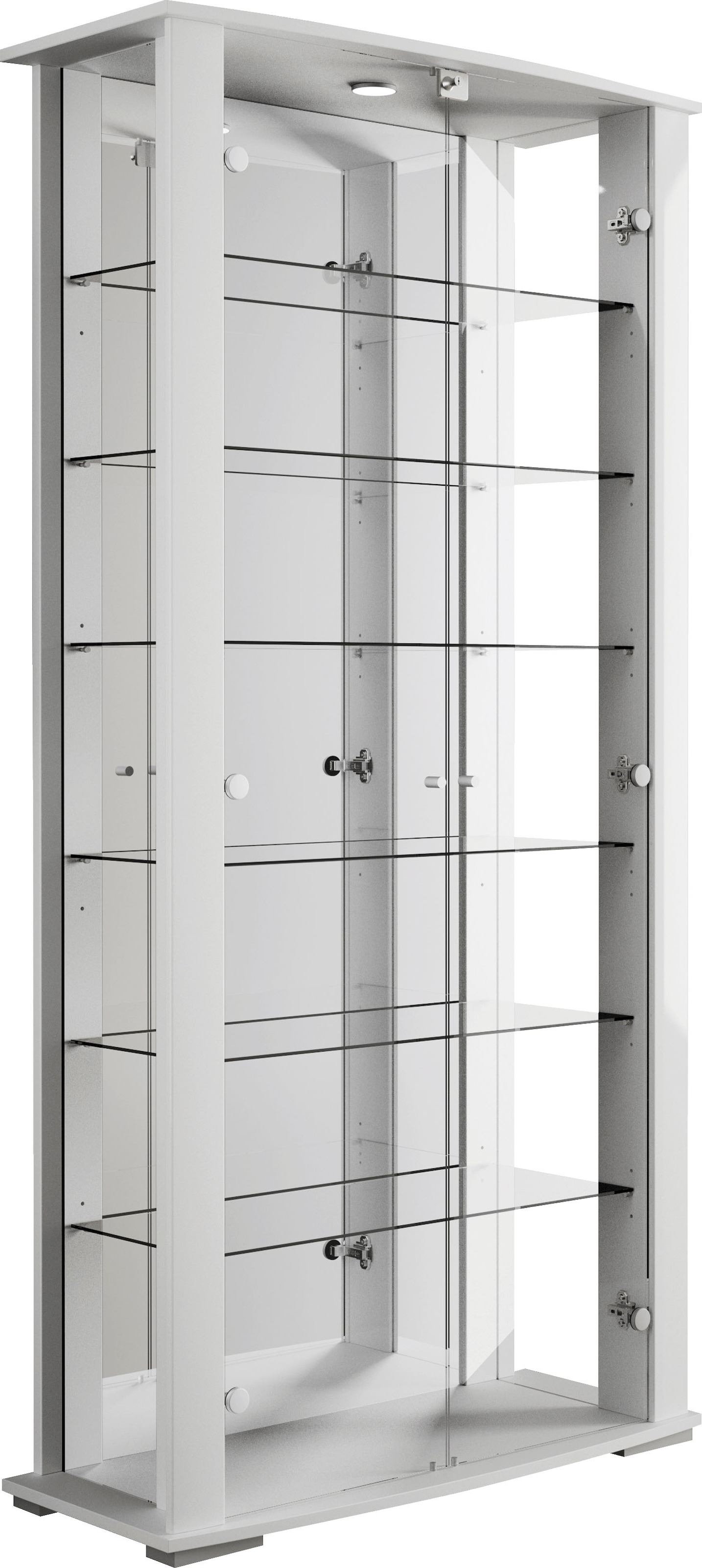 fif möbel Vitrine "STELLA", Standvitrine/Glasvitrine 2x Glastür,perfekt für Sammler,Sammlervitrine