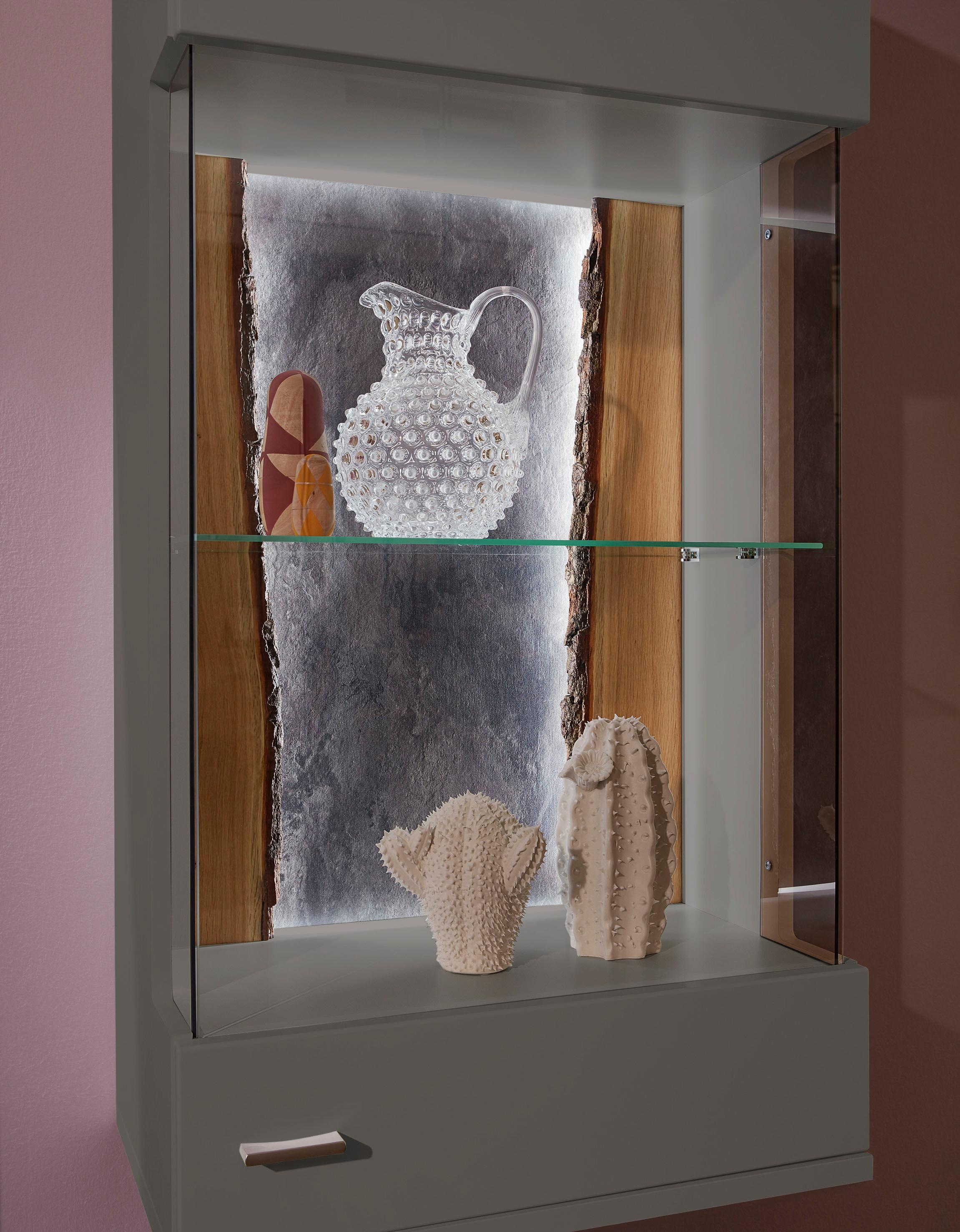 set one by Musterring Vitrine »TACOMA« Typ 21/22, Höhe 126,4 cm, mit getönter Glastür