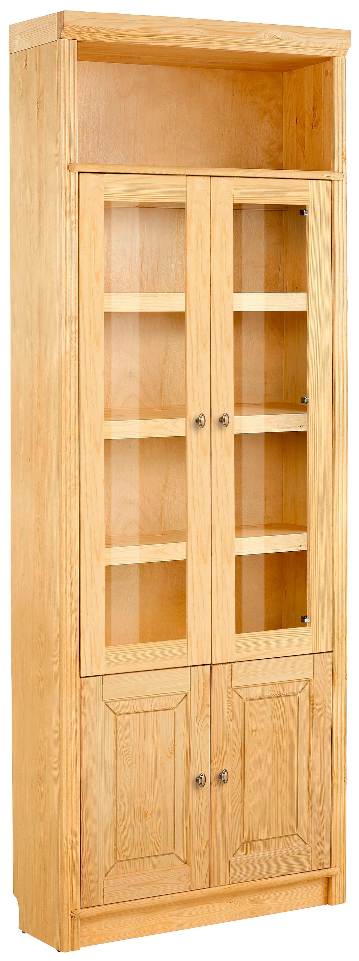 Home affaire Bücherregal "Soeren Vitrine mit 2 Glastüren, Breite/Tiefe: 80/ günstig online kaufen