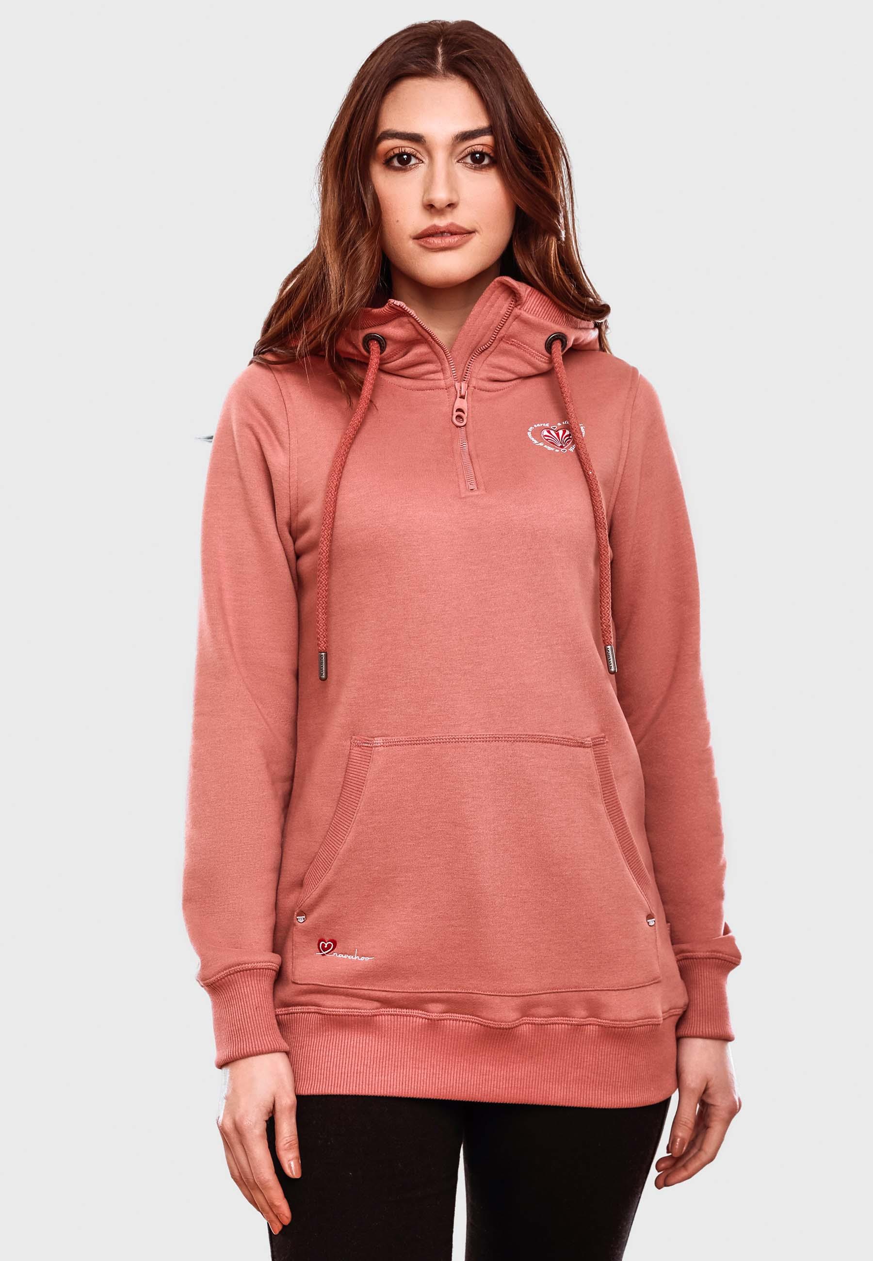 Navahoo Kapuzensweatshirt »Zauberelfe«, Warmer Damen Hoodie mit Tunnelzug-Kordeln