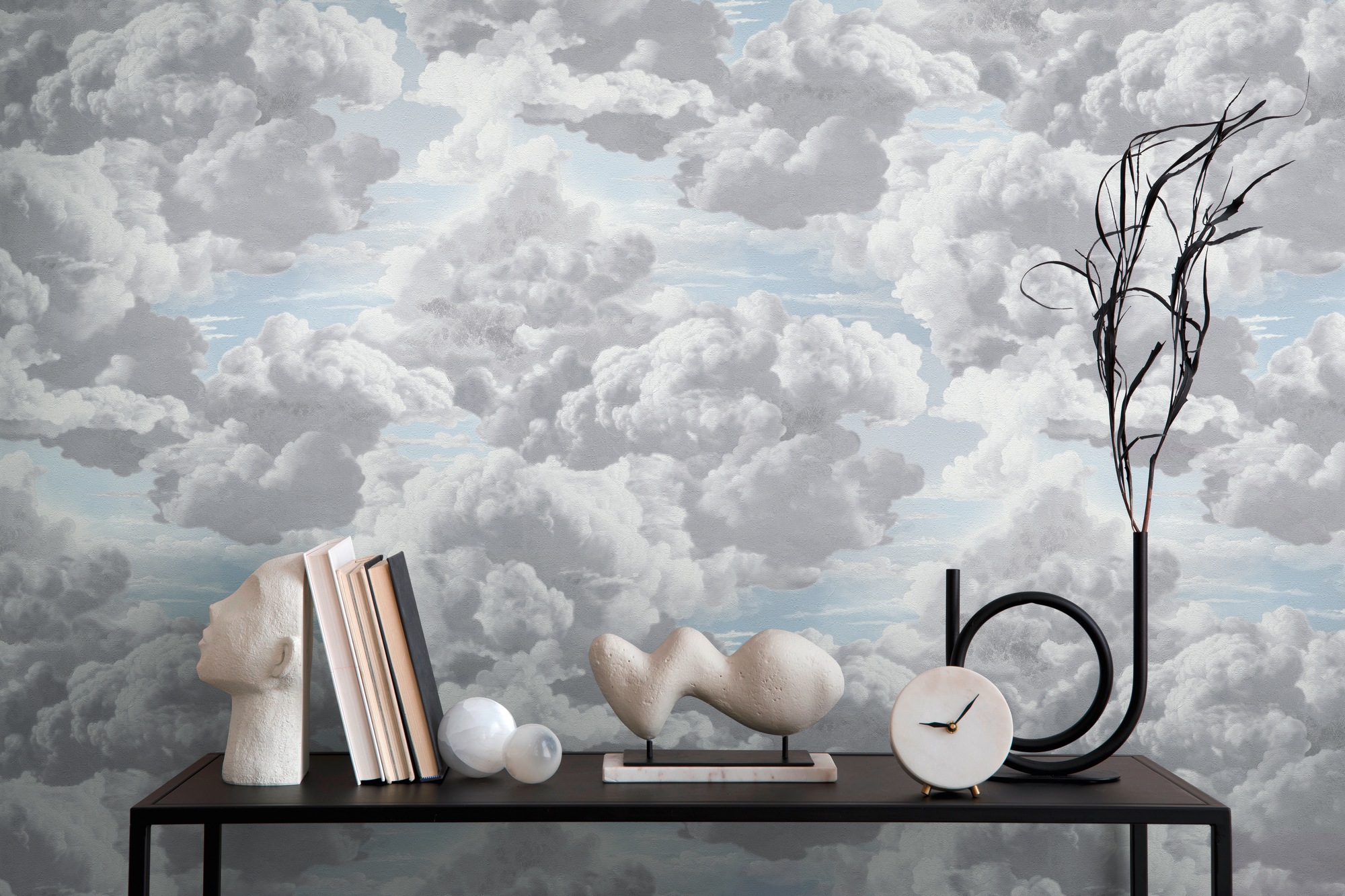 living walls Vliestapete "Michalsky 6 Himmel-Tapete Mustertapete mit Wolken Wolken" matt strukturiert Vliestapete Himmeltapete für Schlafzimmer Küche Wohnzimmer Wolken Flur