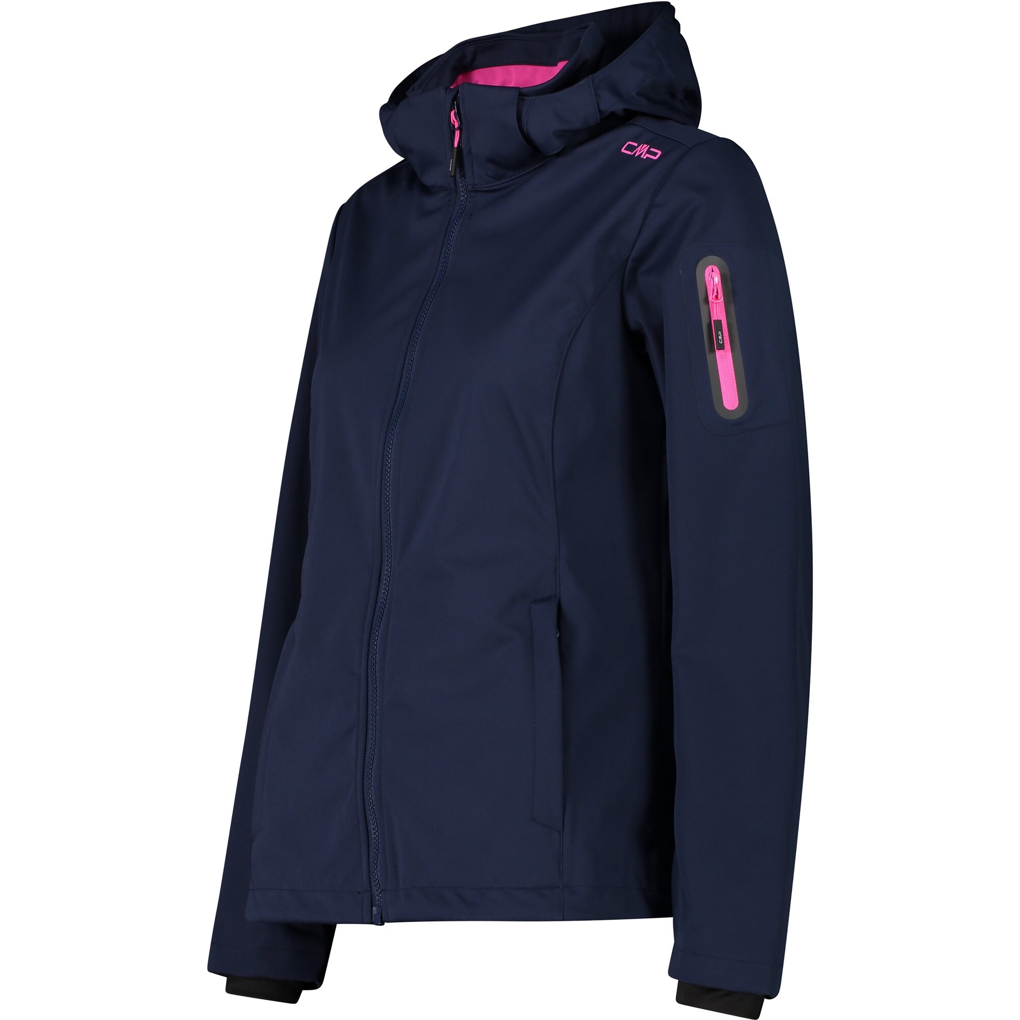 CMP Softshelljacke, mit Kapuze, Atmungsaktiv & Windabweisend & Wasserabweisend & Leichtes Material