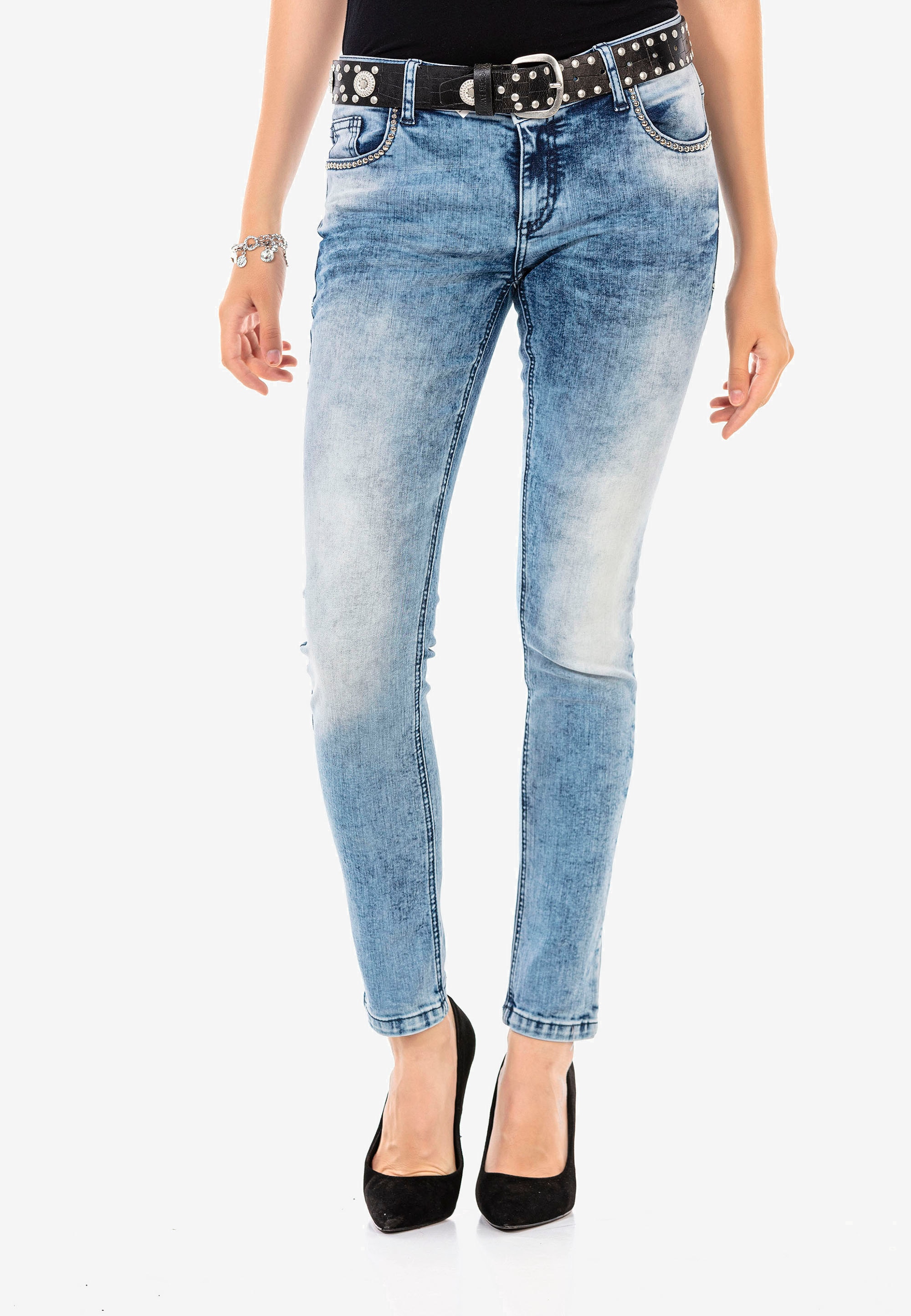 Slim-fit-Jeans, im modernen Look