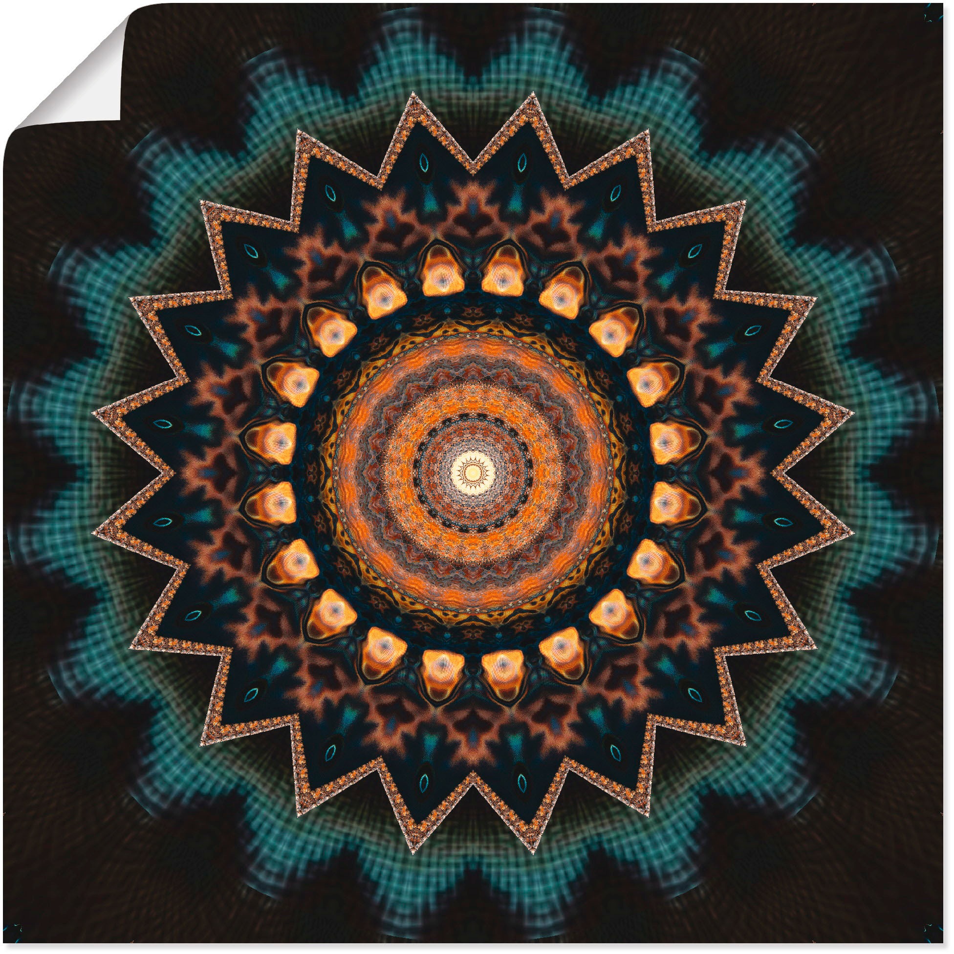 Artland Wandbild "Mandala kosmisches Bewusstsein", Muster, (1 St.), als Alu günstig online kaufen