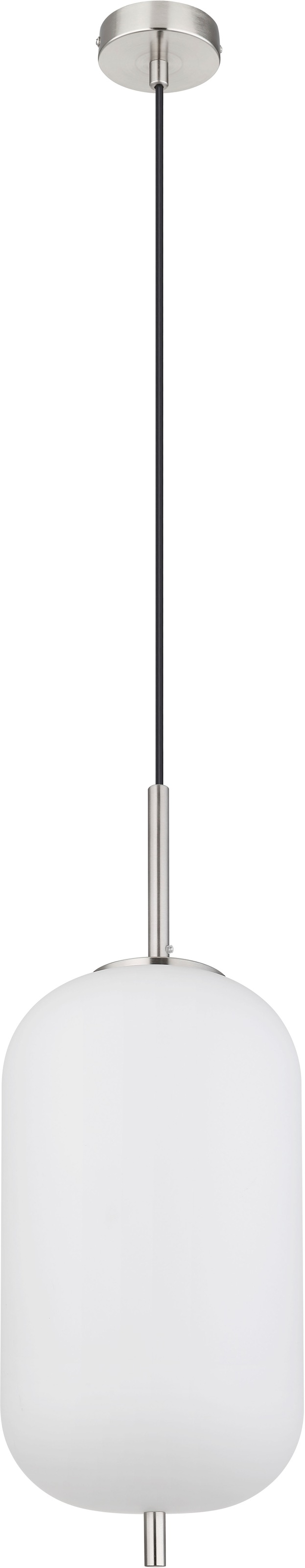 GLOBO LIGHTING Hängeleuchte »BLACKY I« E27 1 Stk. Hängelampe Glas opal DM 22cm Esszimmer Esstisch