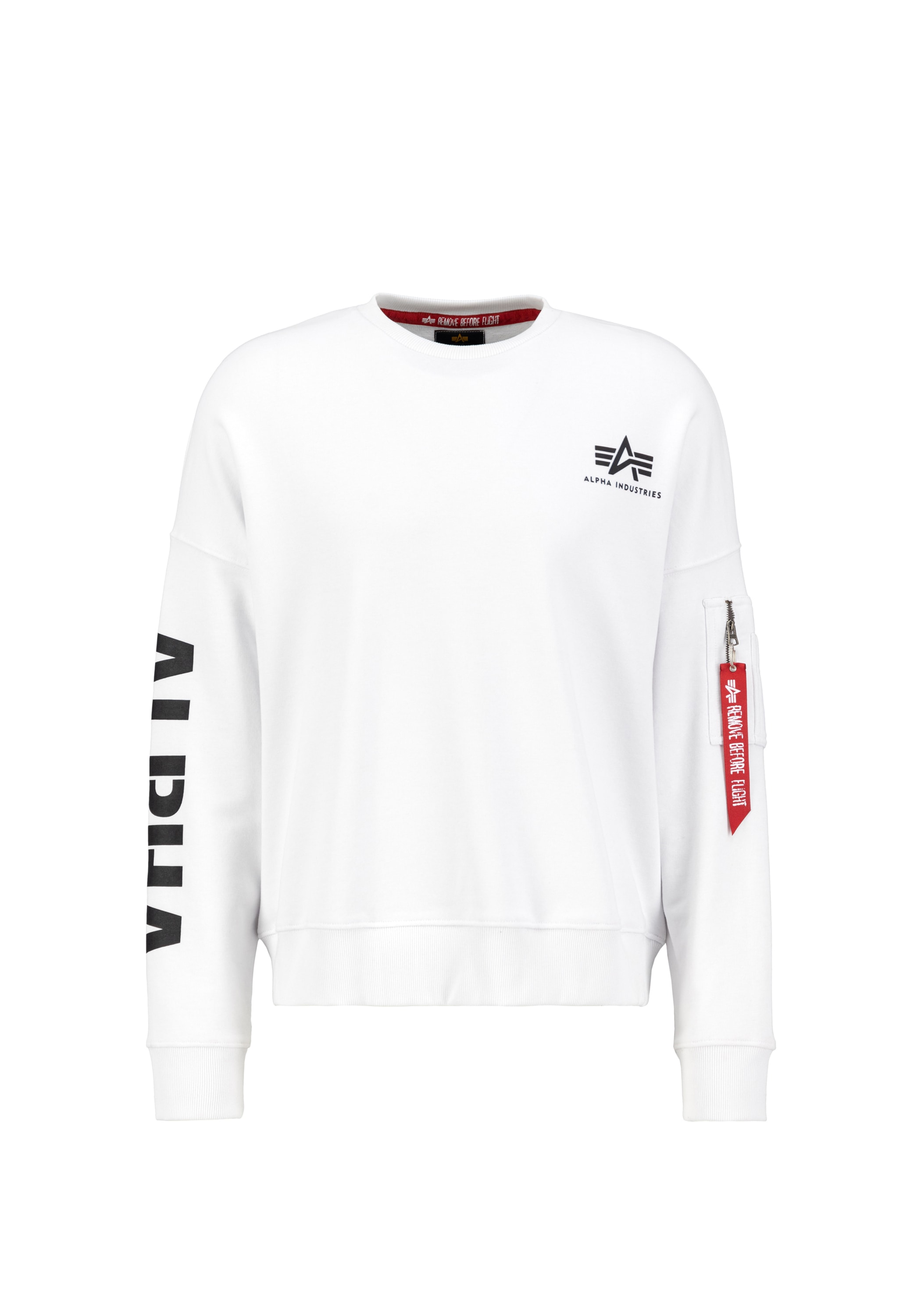 Alpha Industries Sweater "Alpha Industries Men - Sweatshirts Sleeve Print OS Sweater"