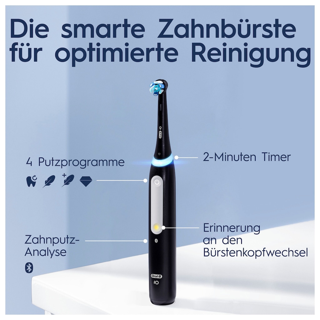 Oral-B Elektrische Zahnbürste »iO 4 Duopack«, 2 St. Aufsteckbürsten