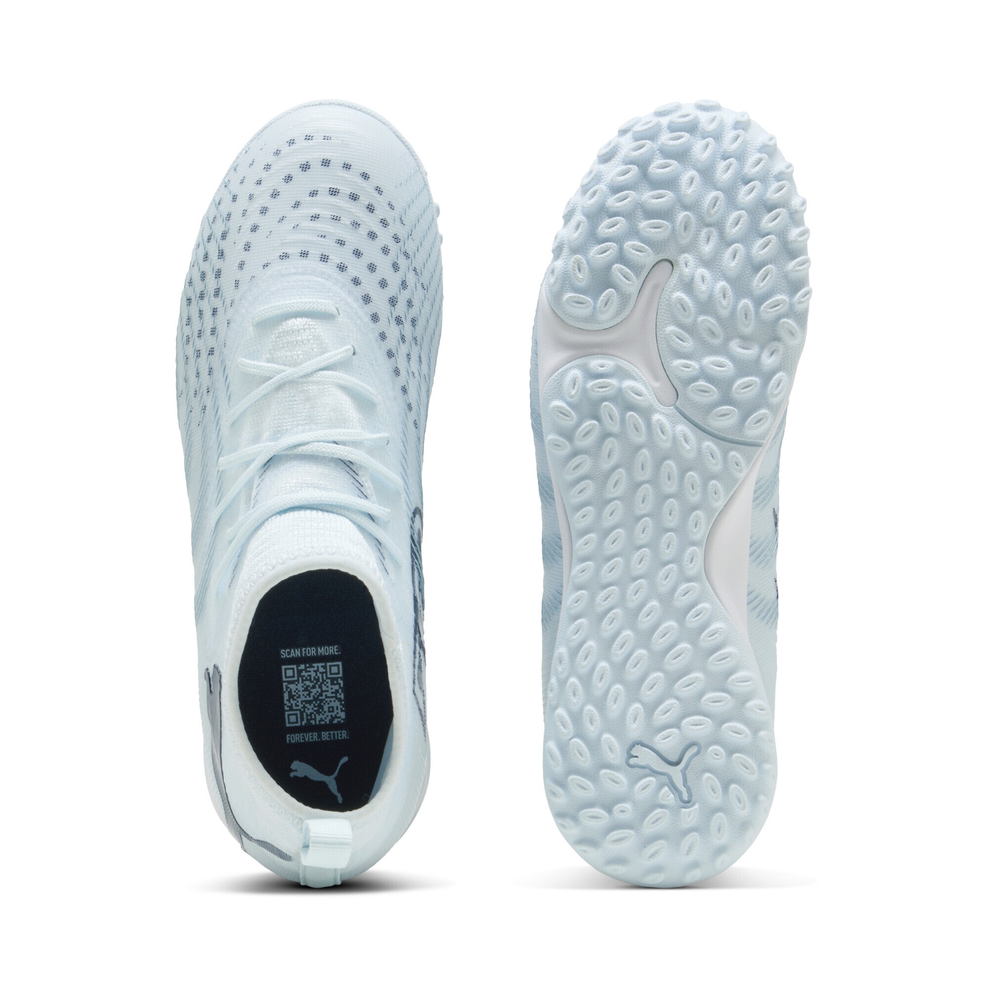 Fußballschuh PUMA "FUTURE 9 MATCH TT Fußballschuhe Jugendliche", Kinder, Gr. 37,5, icy blau jewel, Obermaterial: Textil, Synthetik; Futter: Textil, Synthetik; Innensohle: Textil; Laufsohle: Gummi, Schuhe Fußballschuh 3