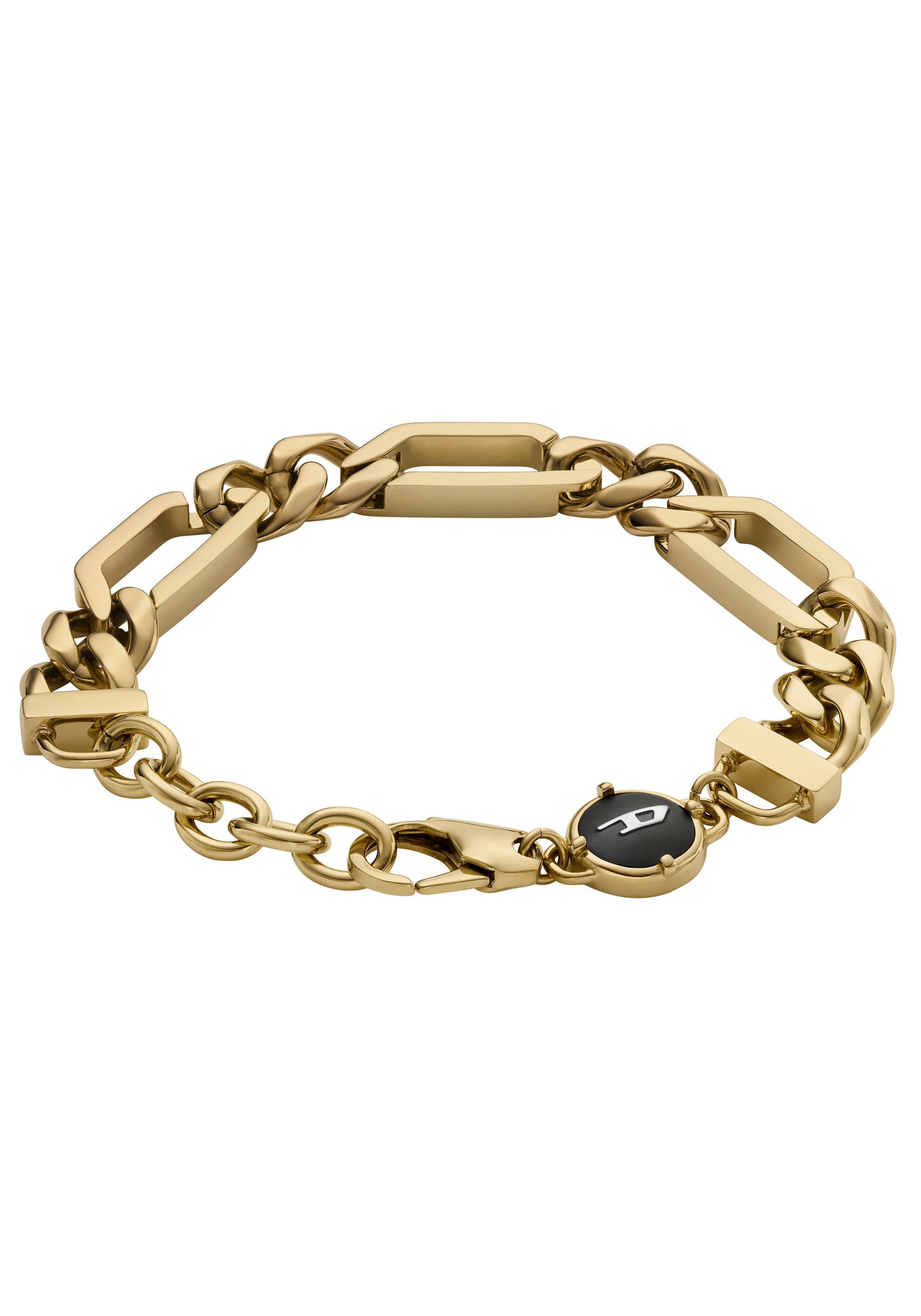 Diesel Armband »Schmuck Edelstahl Armschmuck Panzerkette GOLD-TONE CHAIN«