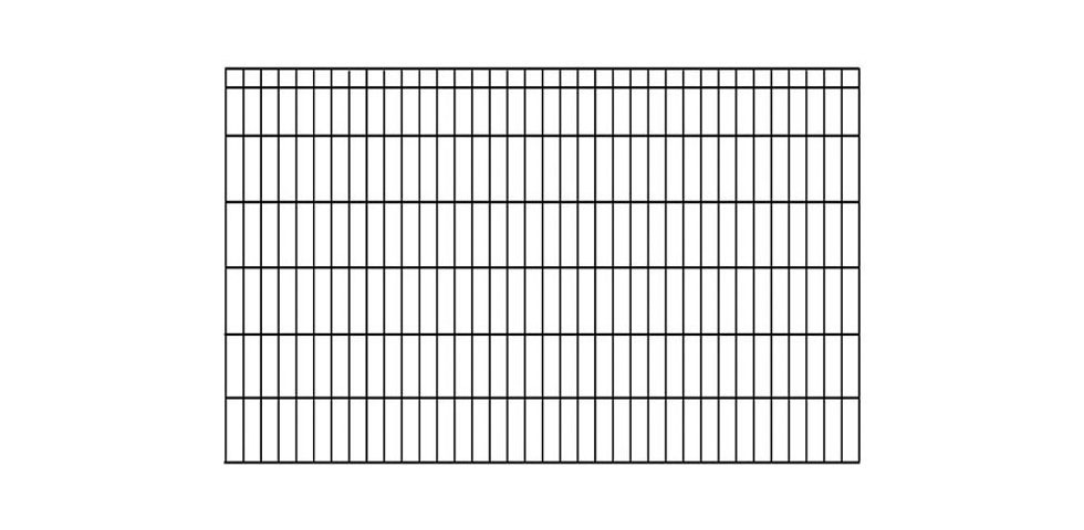 KRAUS Einstabmattenzaun »Dino-Trend-Z42«, anthrazit, 120 cm hoch, 2 m Verlängerungsmatte, 1 Pfosten