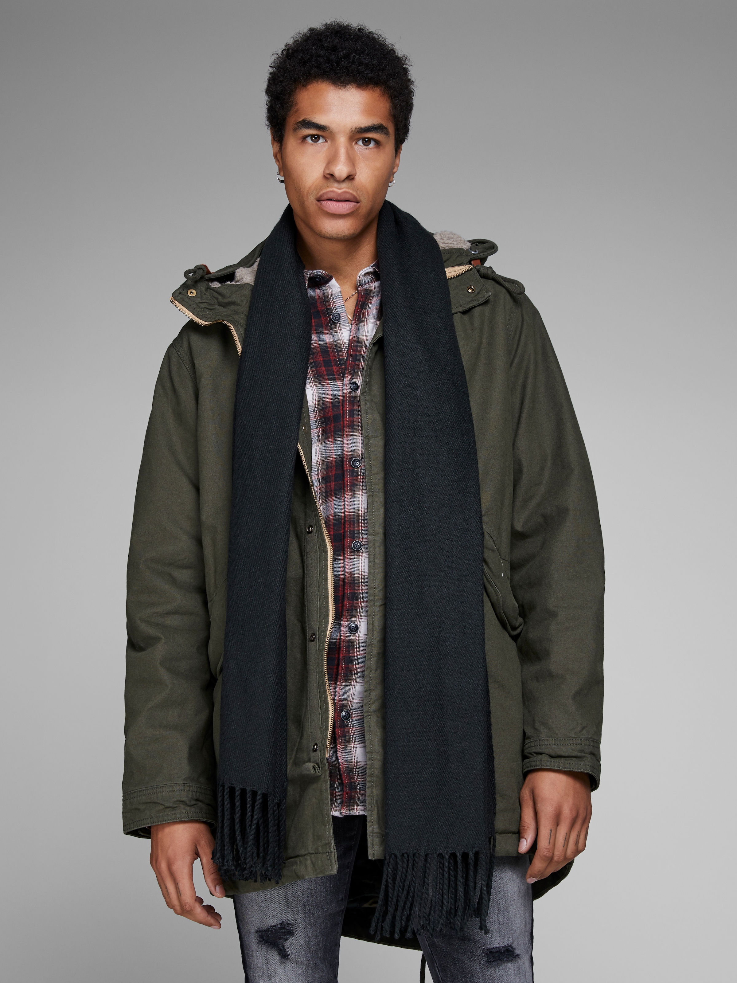 Jack & Jones Strickschal »JACSOLID WOVEN SCARF NOOS«