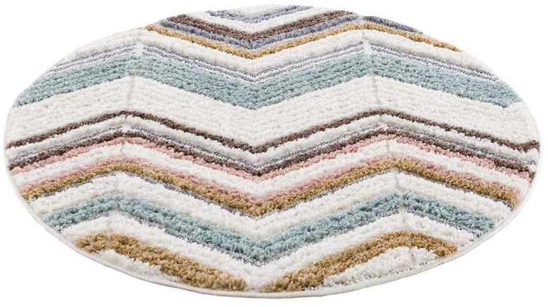 Carpet City Hochflor-Teppich »Focus 3009«, rund, 20 mm Höhe, Boho-Teppich, Hochtief-Muster/ 3D-Effekt, für Wohnzimmer, Schlafzimmer