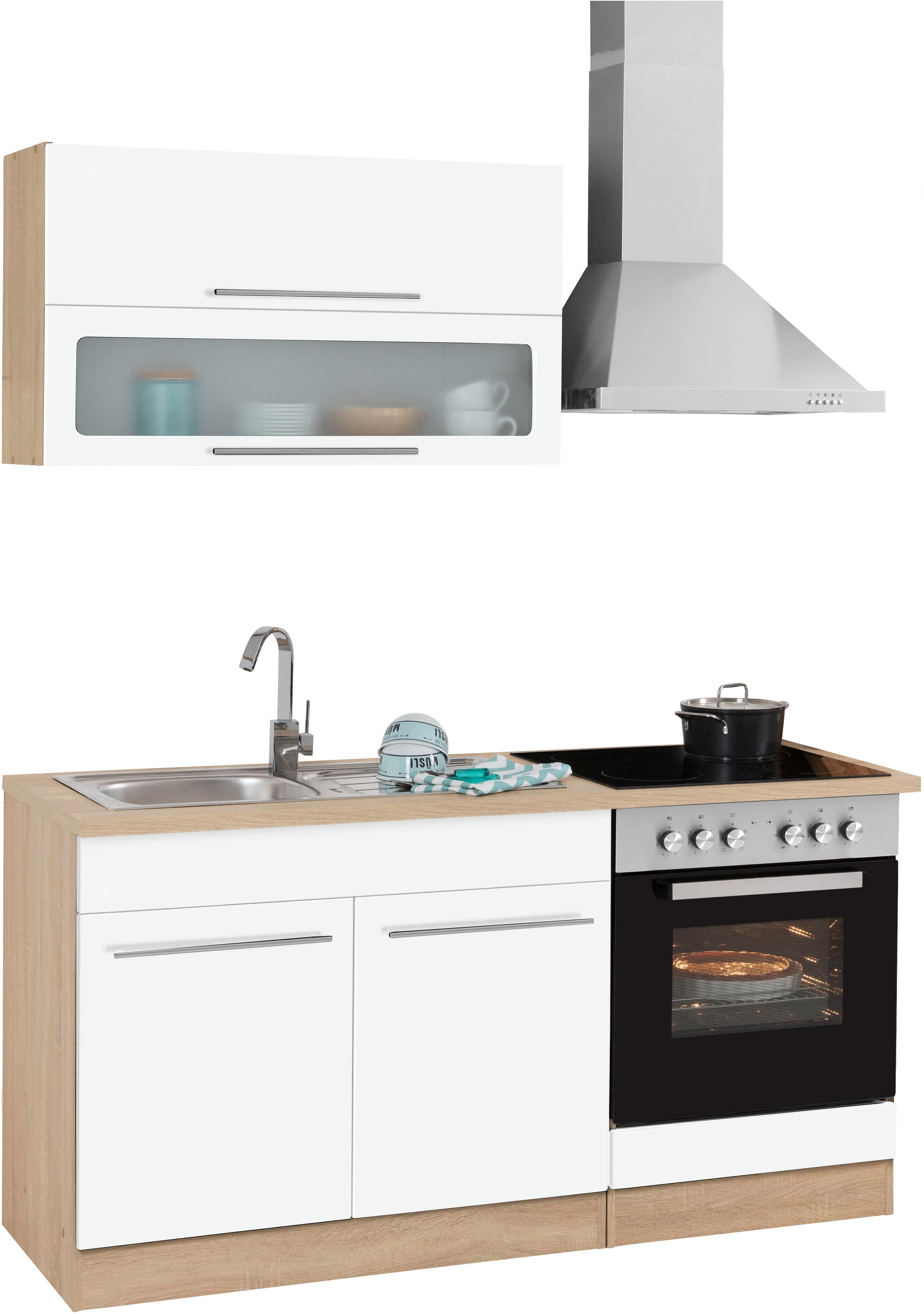KOCHSTATION Pantryküche "KS-Eton" mit E-Geräten, Breite 160 cm